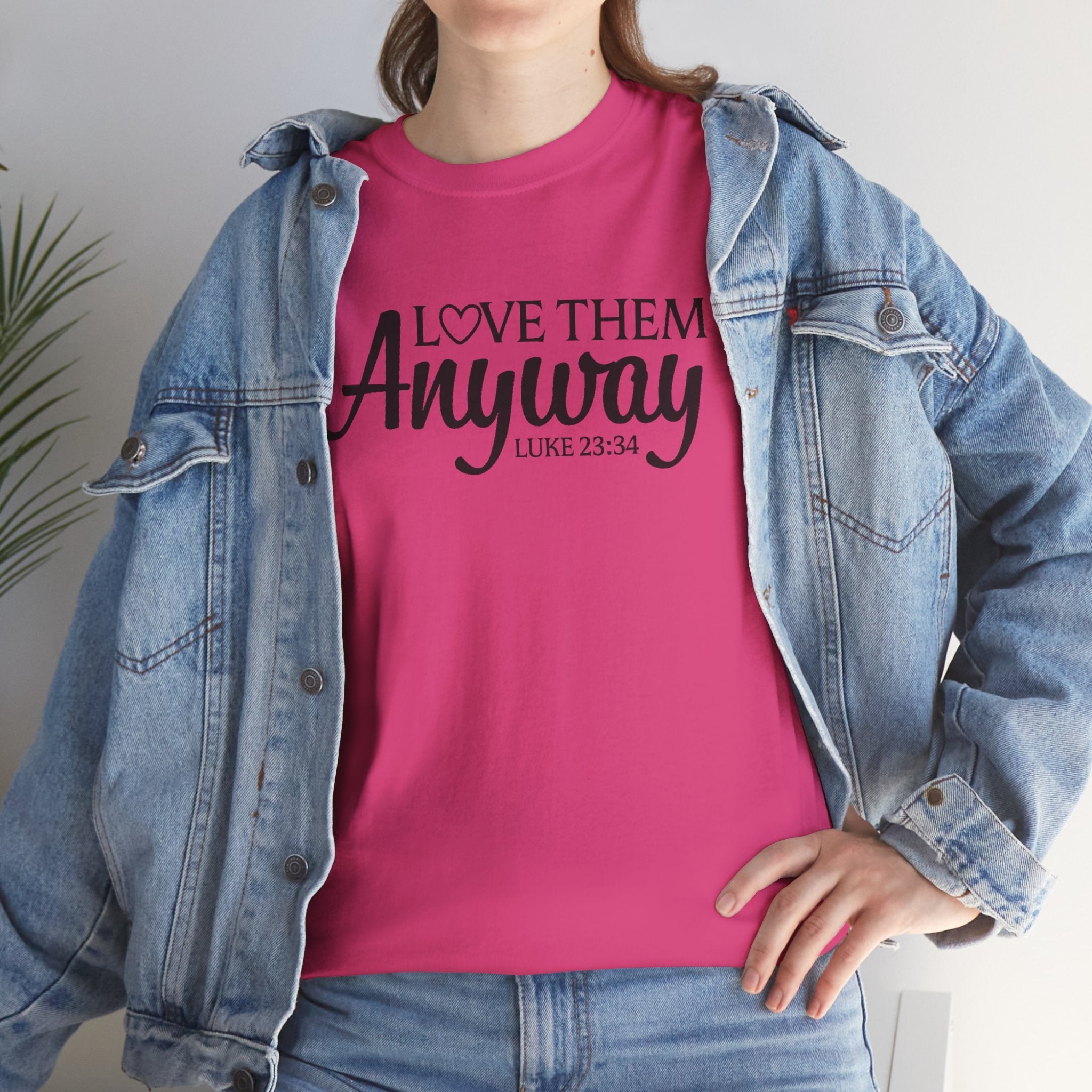 Faith Based Women's T-Shirt - Love Them Anyway | T-Shirt by atgodanddesigns