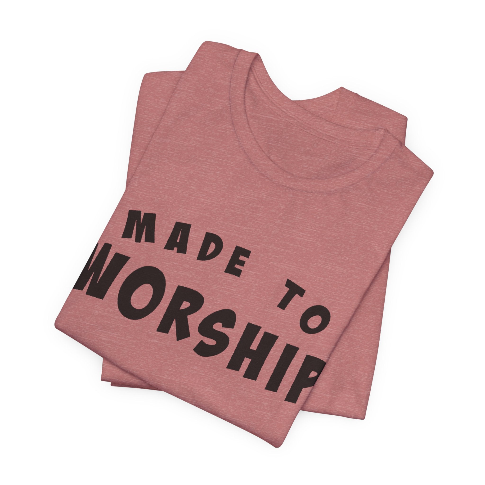 Faith Based Women's T-Shirt - Made to Worship | T-Shirt by atgodanddesigns