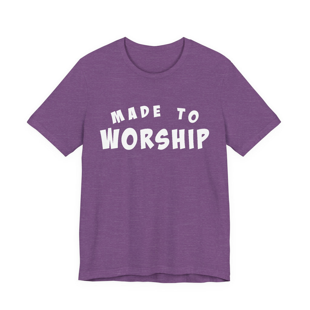 Faith Based Women's T-Shirt - Made to Worship | T-Shirt by atgodanddesigns