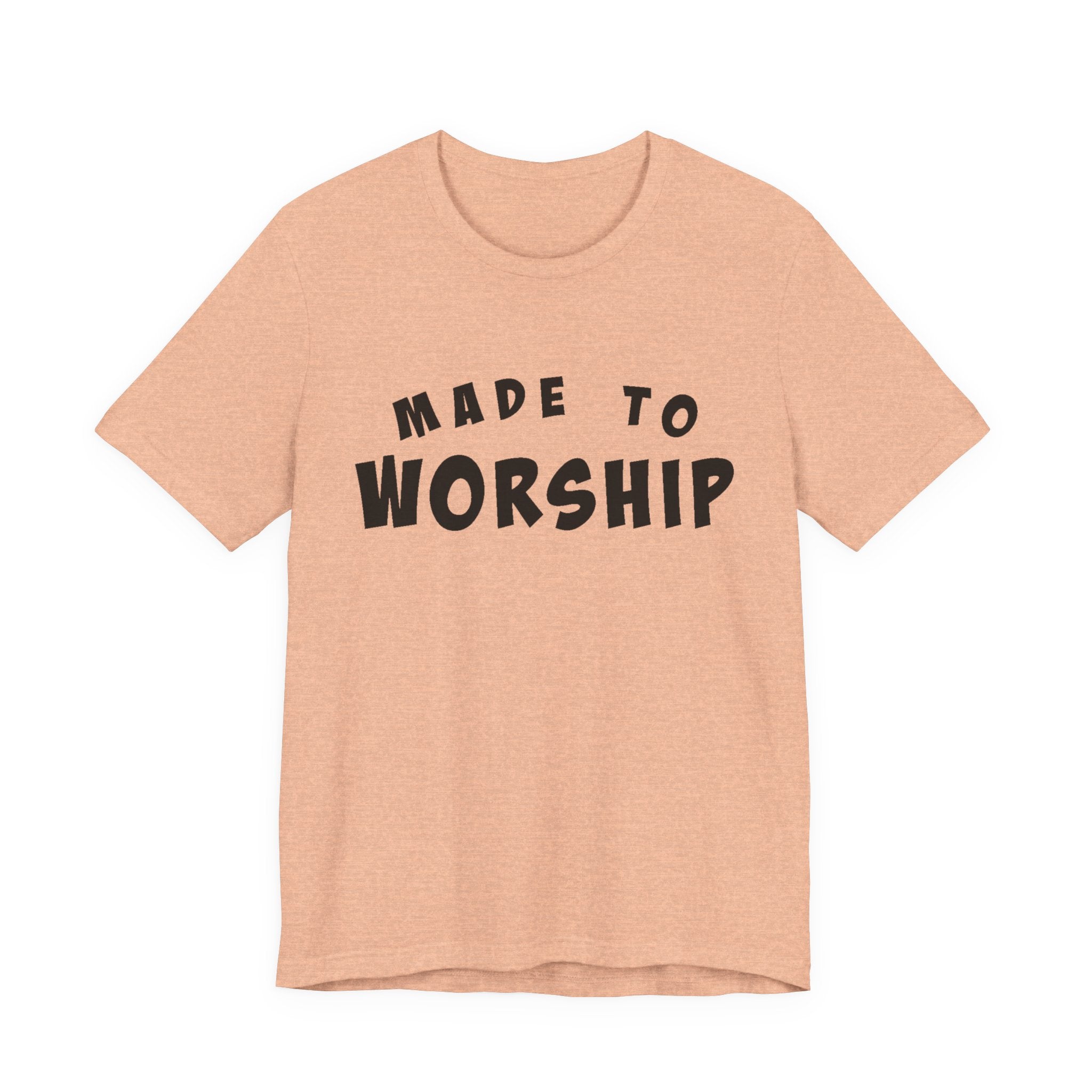 Faith Based Women's T-Shirt - Made to Worship | T-Shirt by atgodanddesigns