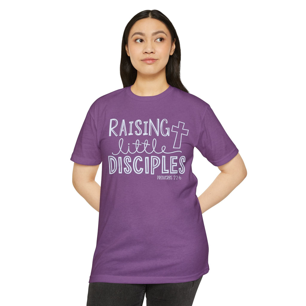 Faith Based Women's T-Shirt - Raising Little Disciples | T-Shirt by atgodanddesigns
