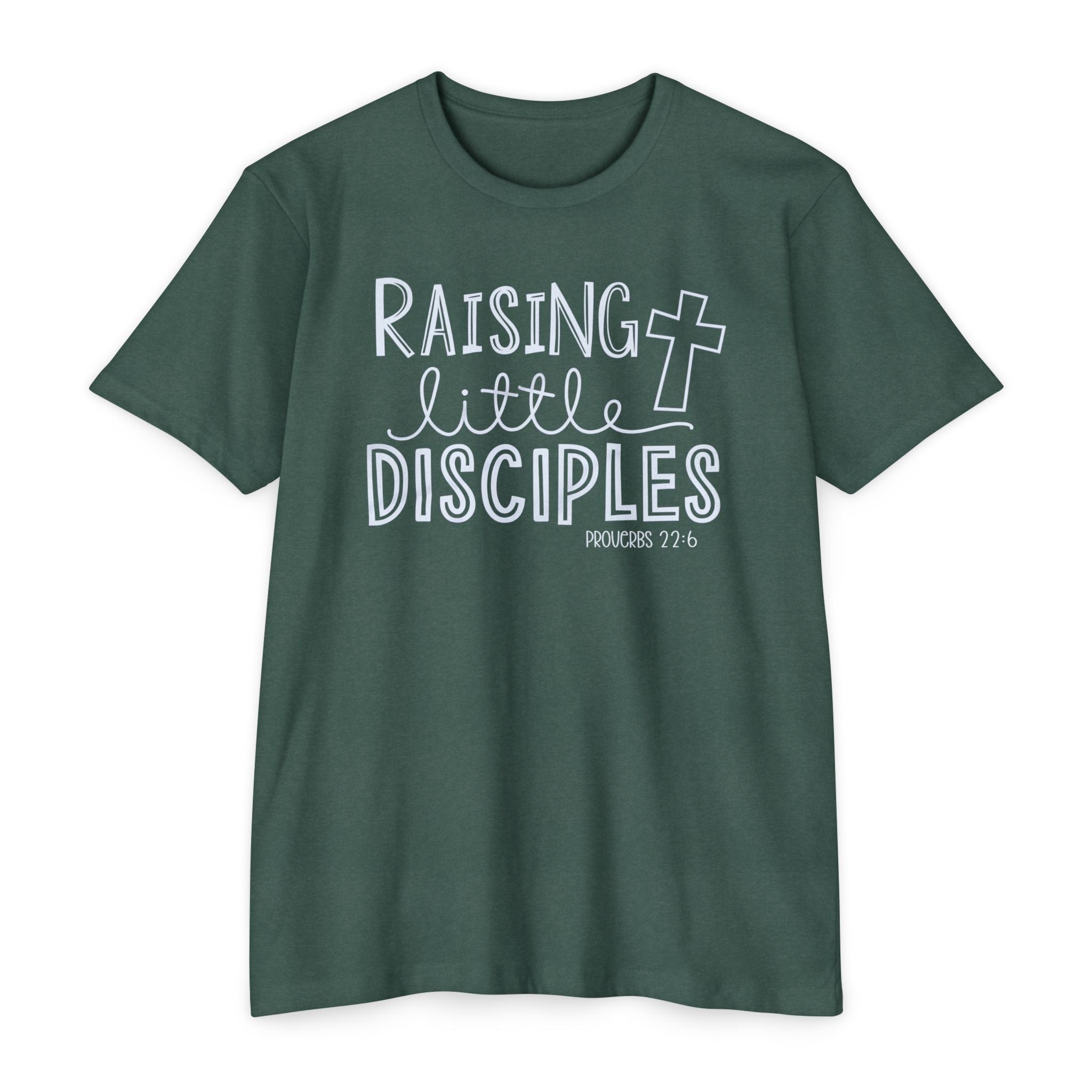 Faith Based Women's T-Shirt - Raising Little Disciples | T-Shirt by atgodanddesigns