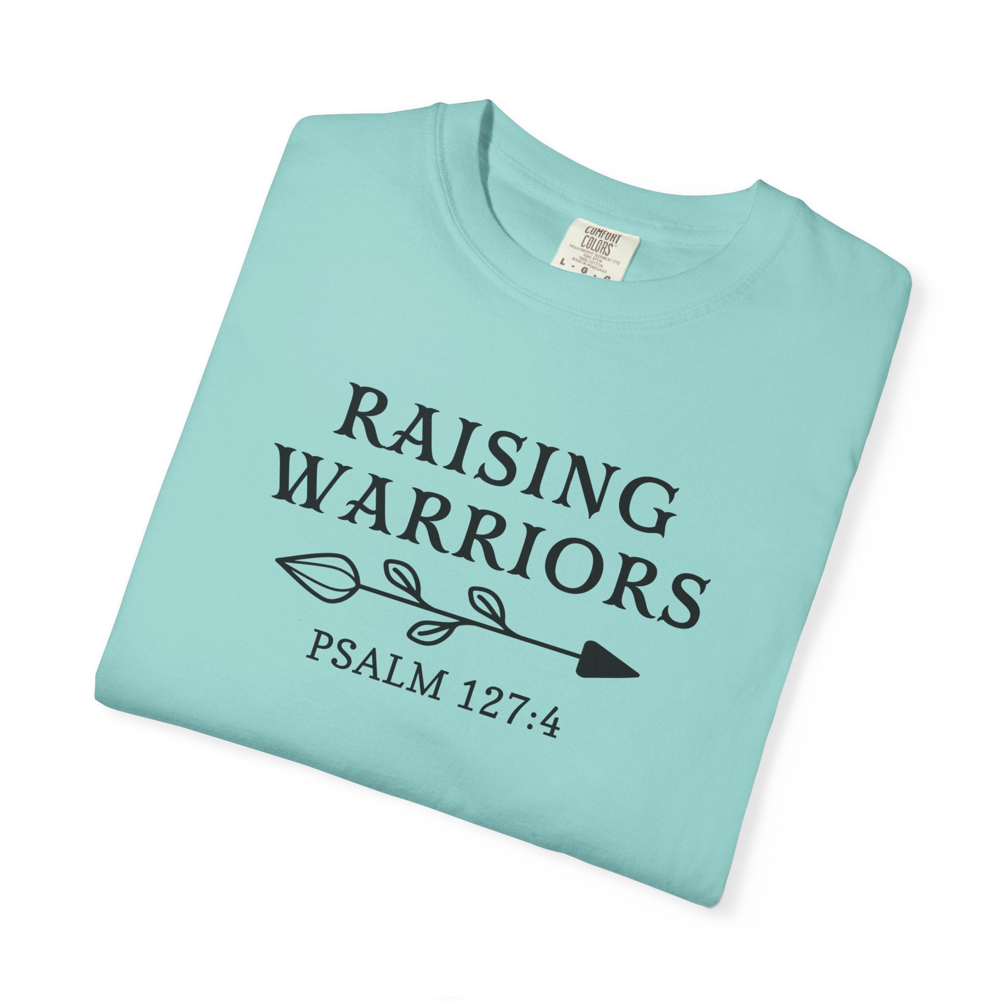 Faith Based Women's T-Shirt - Raising Warriors | T-Shirt by atgodanddesigns