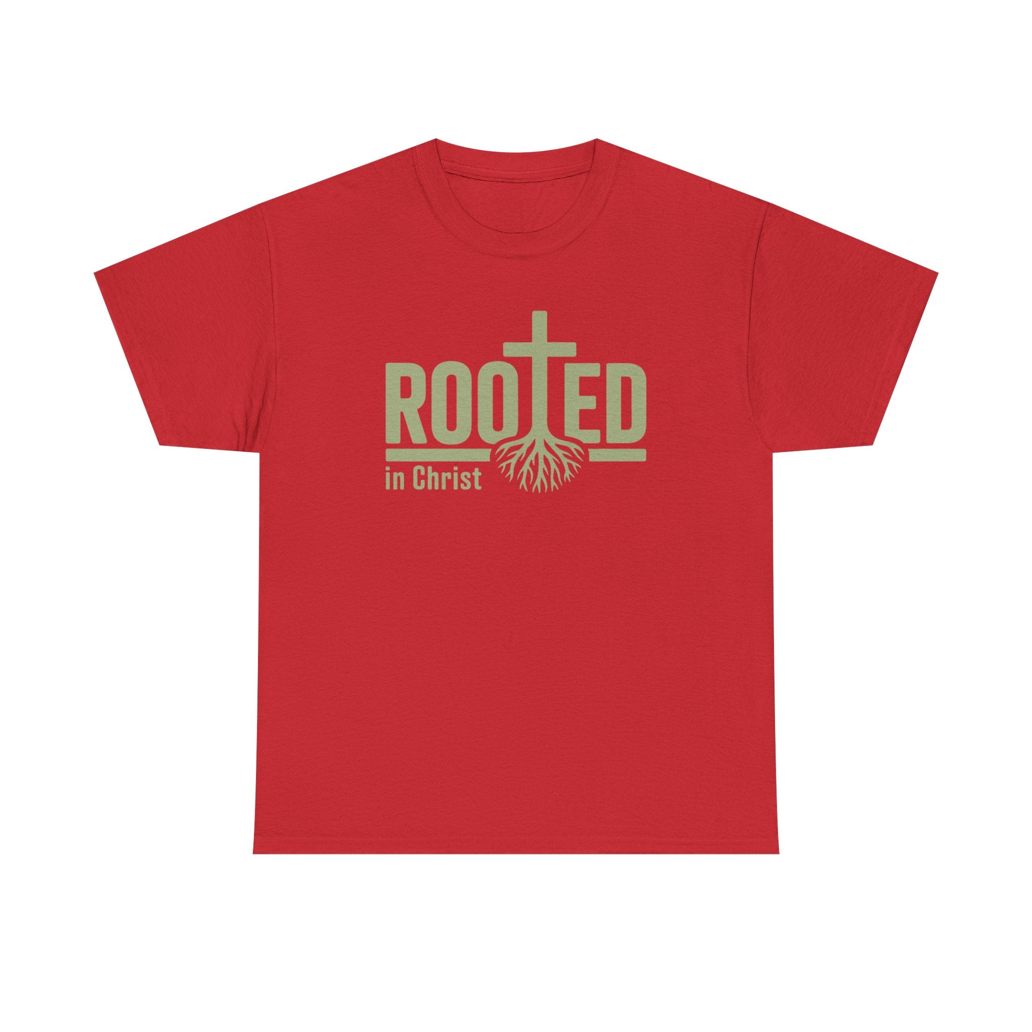 Faith Based Women's T-Shirt - " Rooted In Christ" | T-Shirt by atgodanddesigns
