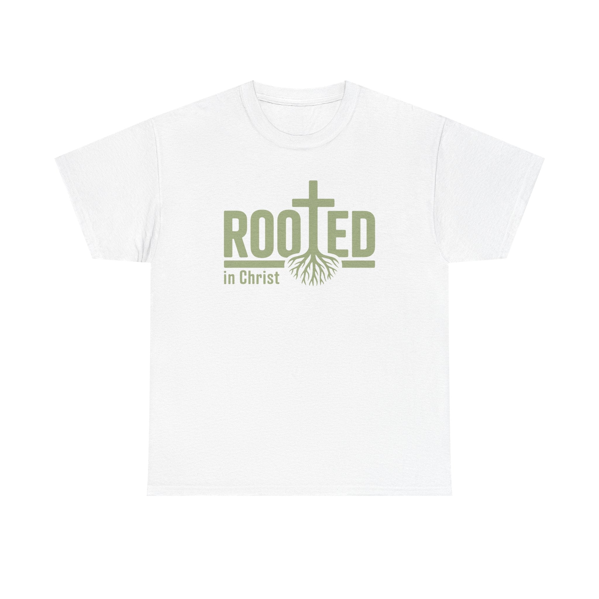 Faith Based Women's T-Shirt - " Rooted In Christ" | T-Shirt by atgodanddesigns