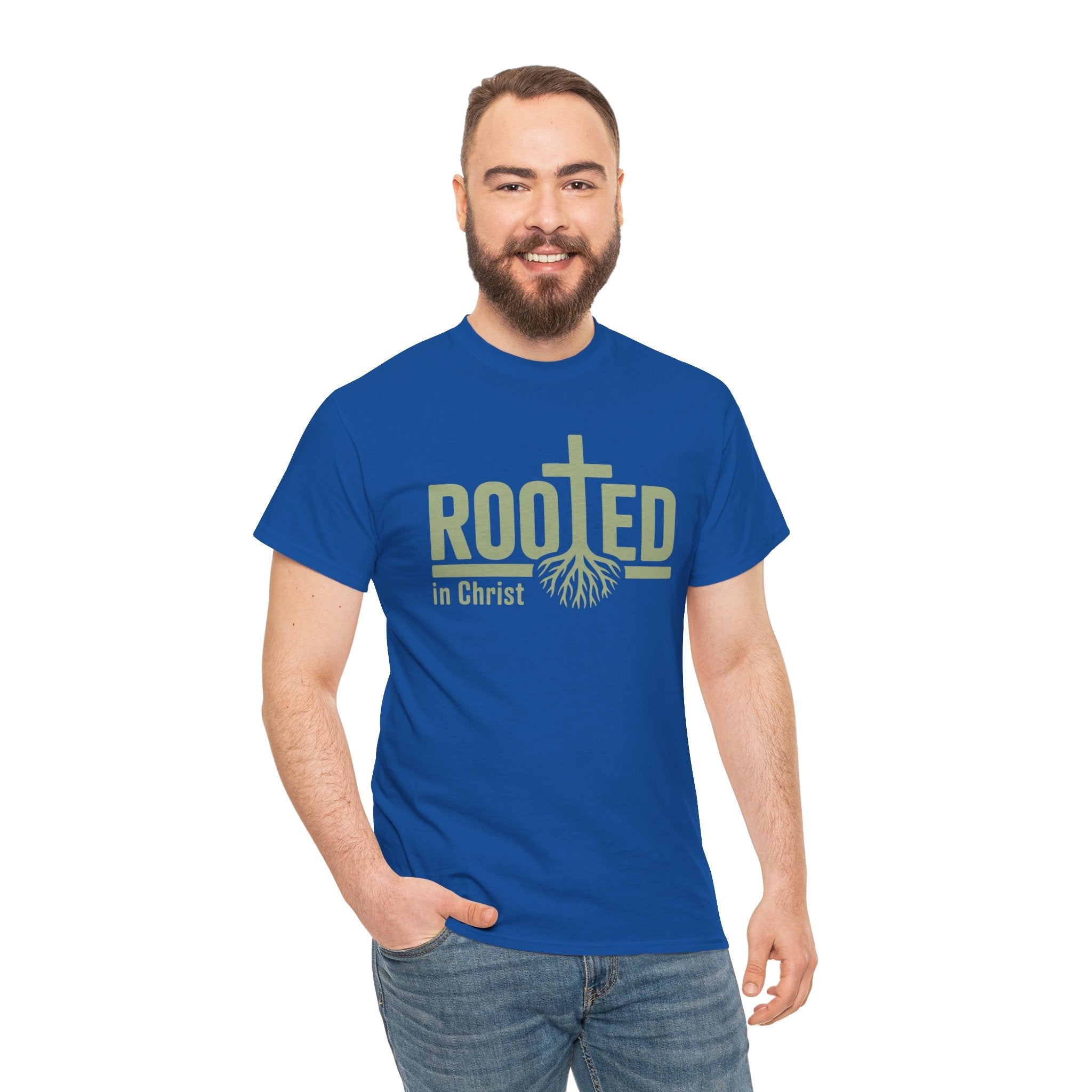 Faith Based Women's T-Shirt - " Rooted In Christ" | T-Shirt by atgodanddesigns