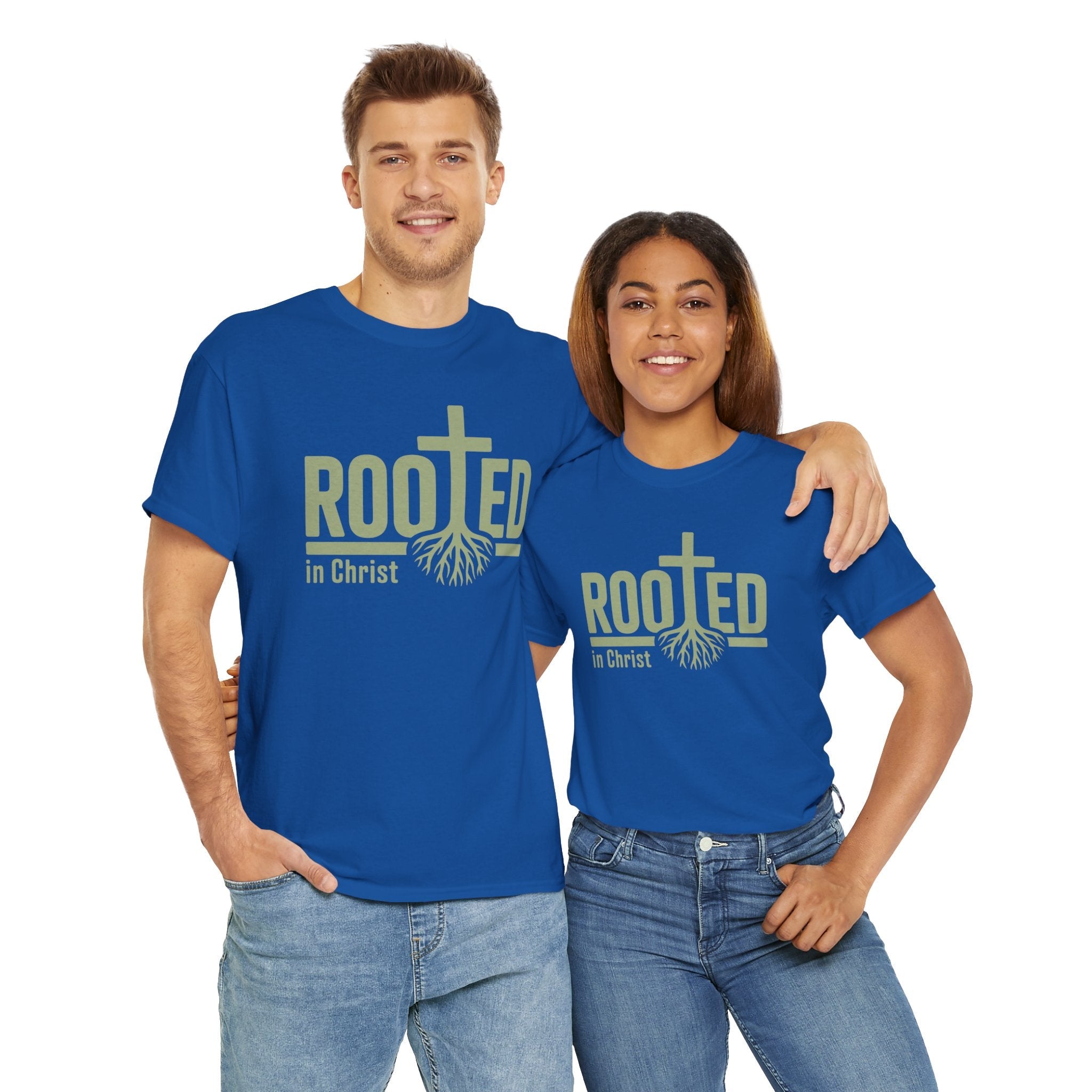 Faith Based Women's T-Shirt - " Rooted In Christ" | T-Shirt by atgodanddesigns