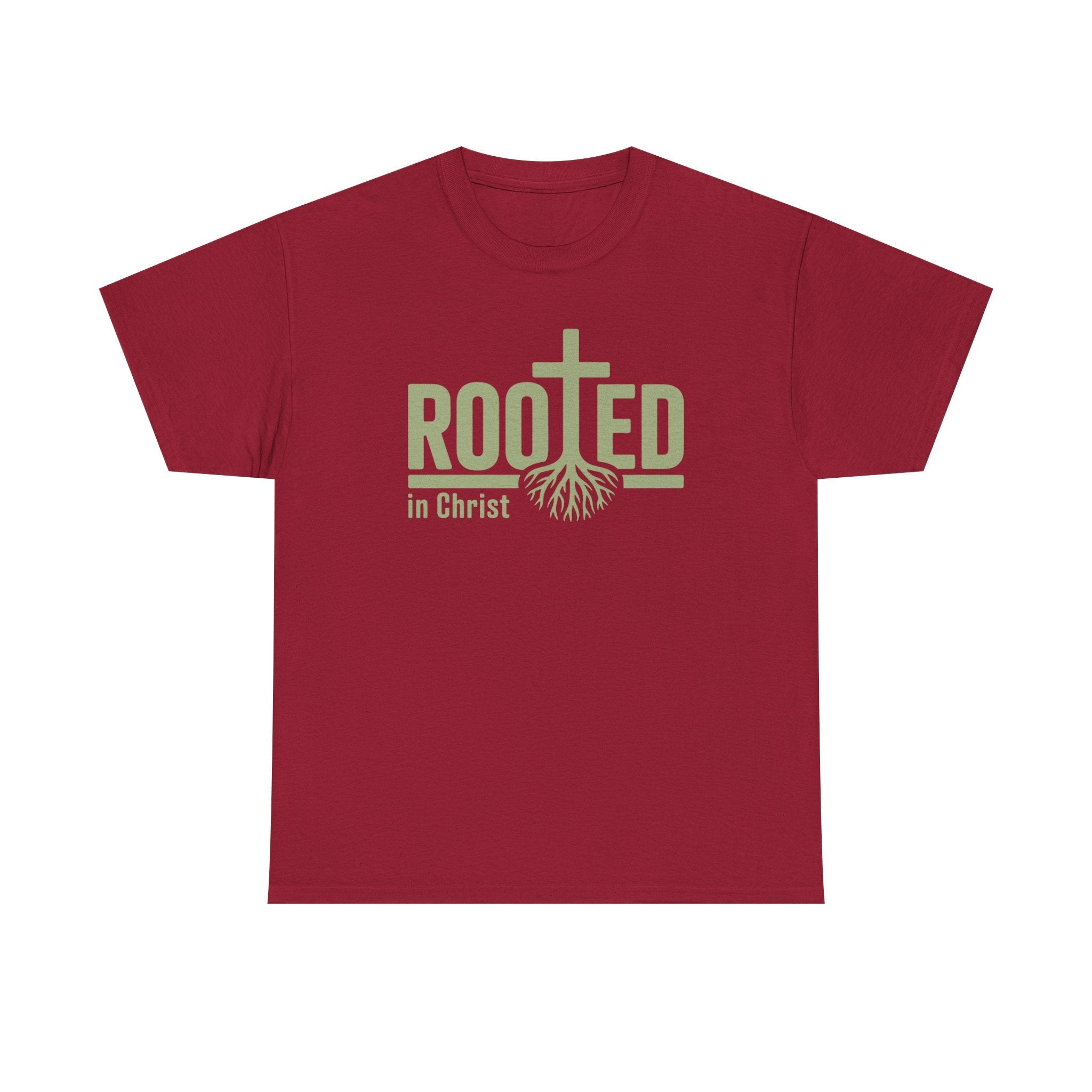 Faith Based Women's T-Shirt - " Rooted In Christ" | T-Shirt by atgodanddesigns