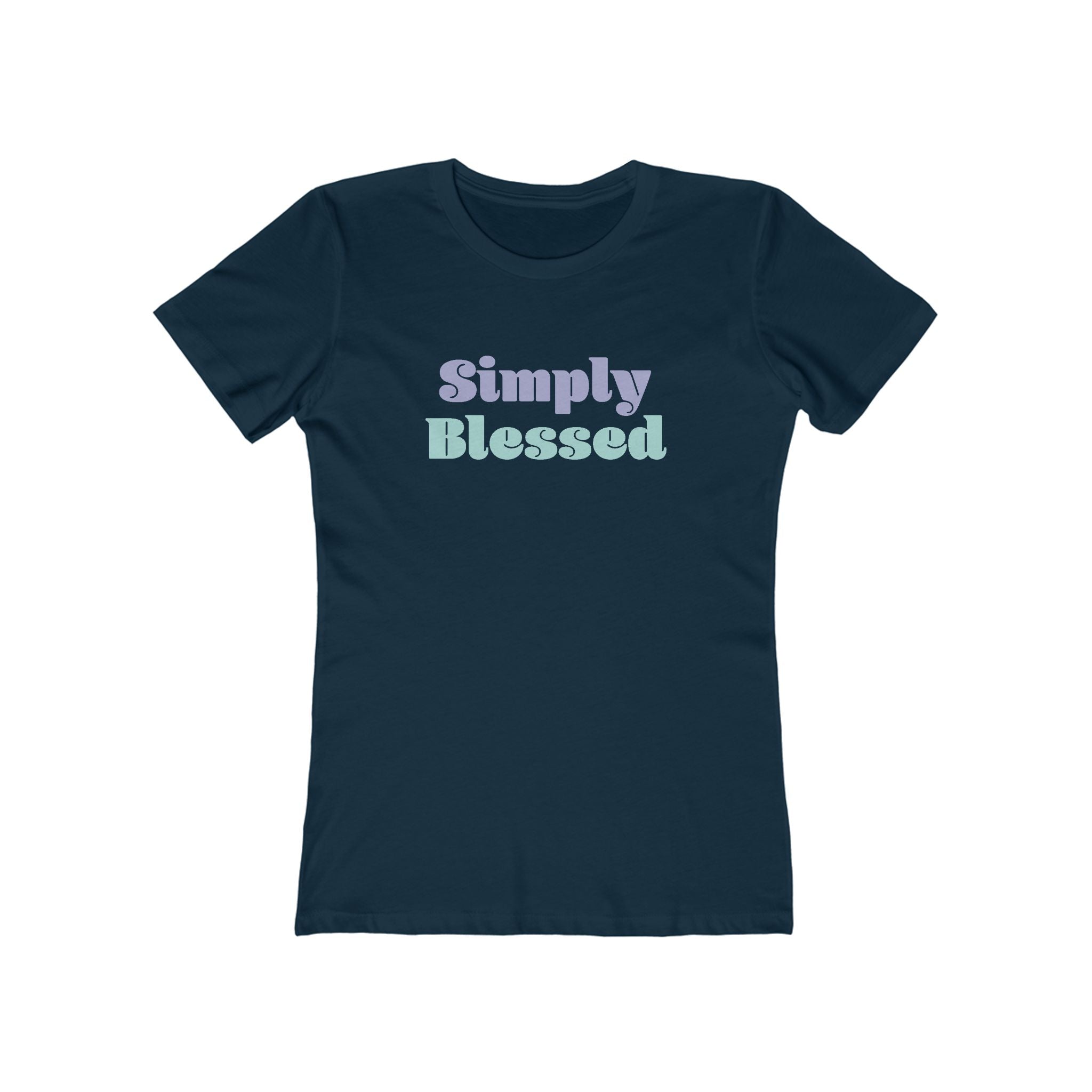 Faith Based Women's T-Shirt - Simply Blessed | T-Shirt by atgodanddesigns