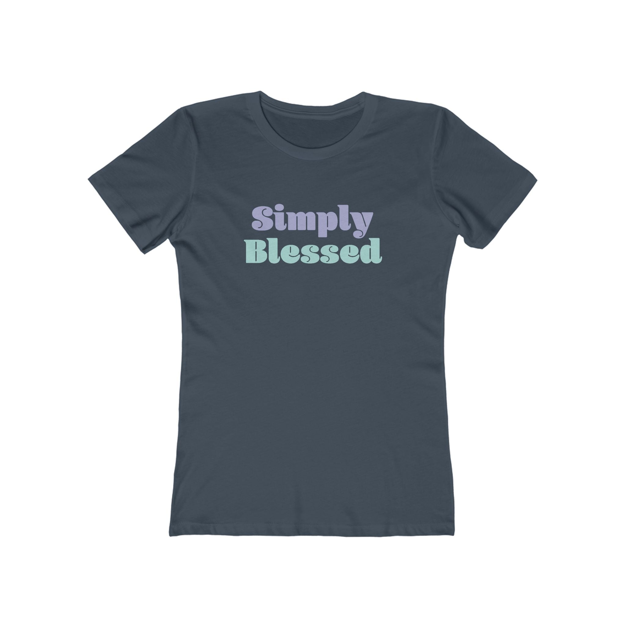 Faith Based Women's T-Shirt - Simply Blessed | T-Shirt by atgodanddesigns