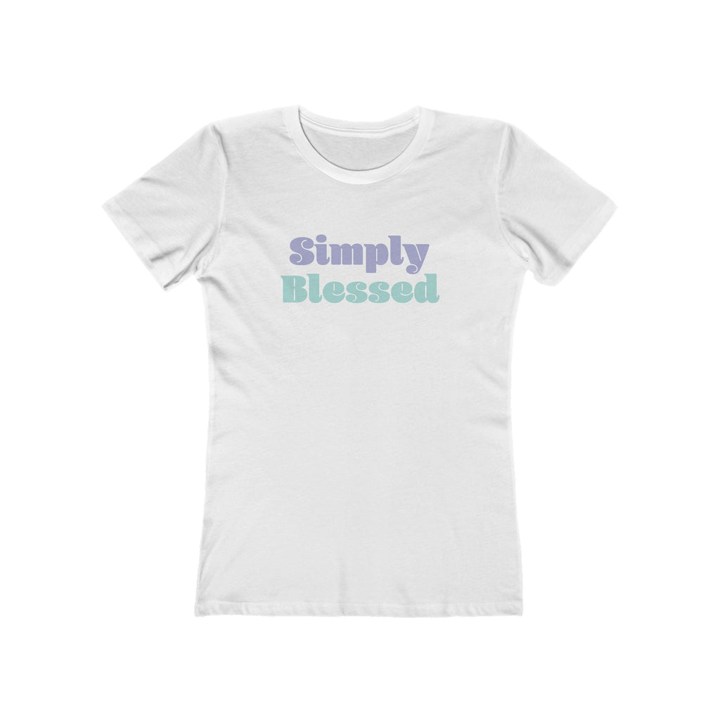 Faith Based Women's T-Shirt - Simply Blessed | T-Shirt by atgodanddesigns