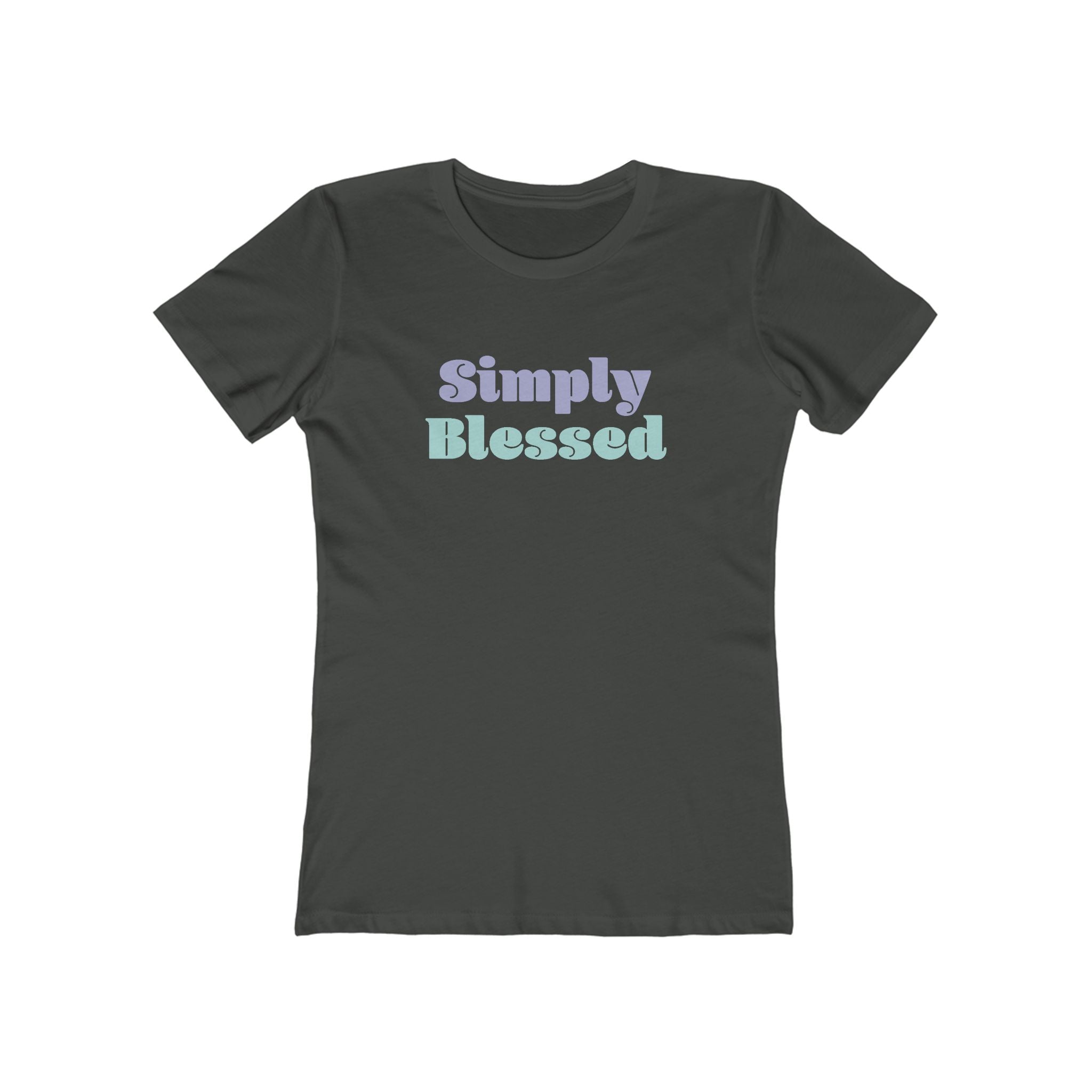 Faith Based Women's T-Shirt - Simply Blessed | T-Shirt by atgodanddesigns