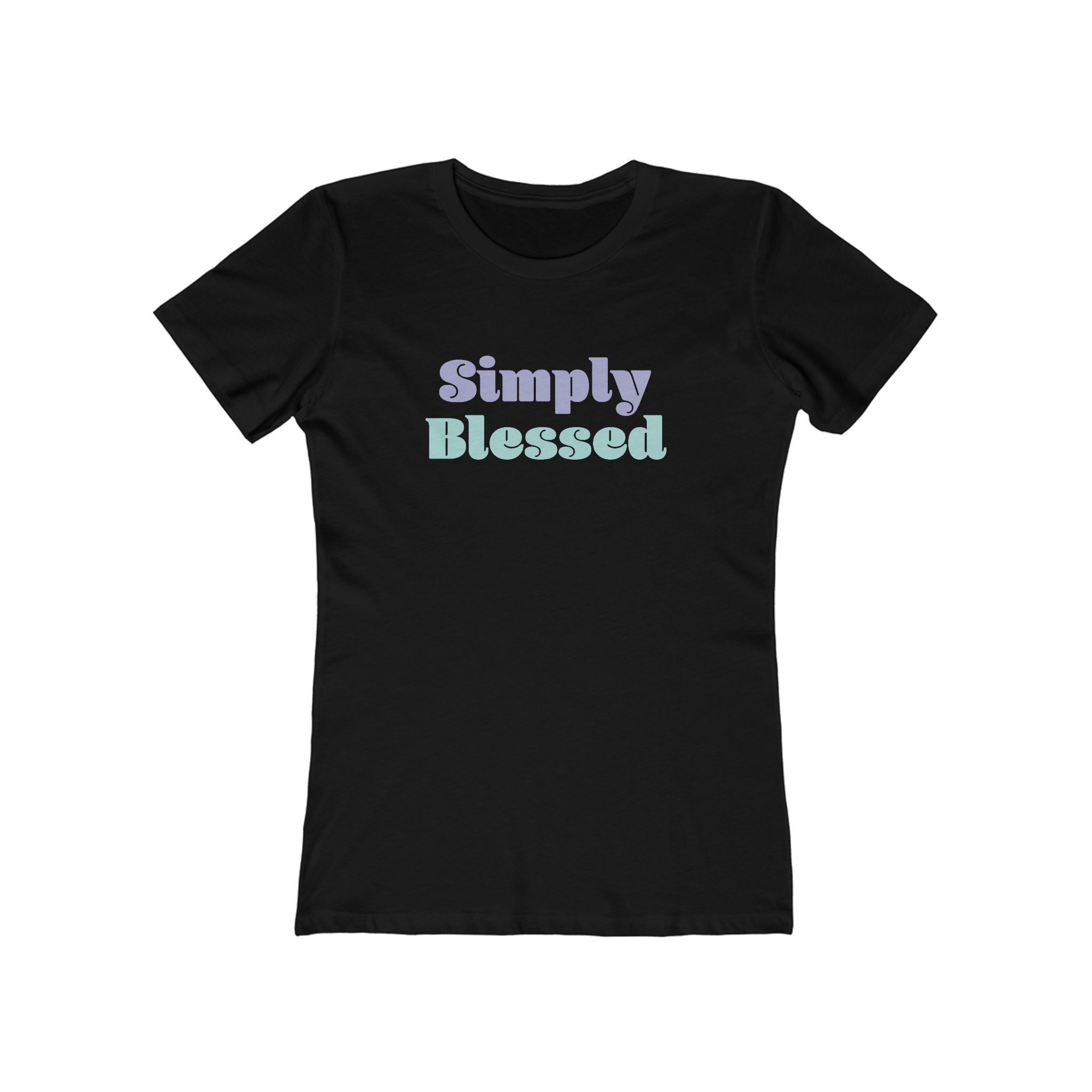 Faith Based Women's T-Shirt - Simply Blessed | T-Shirt by atgodanddesigns
