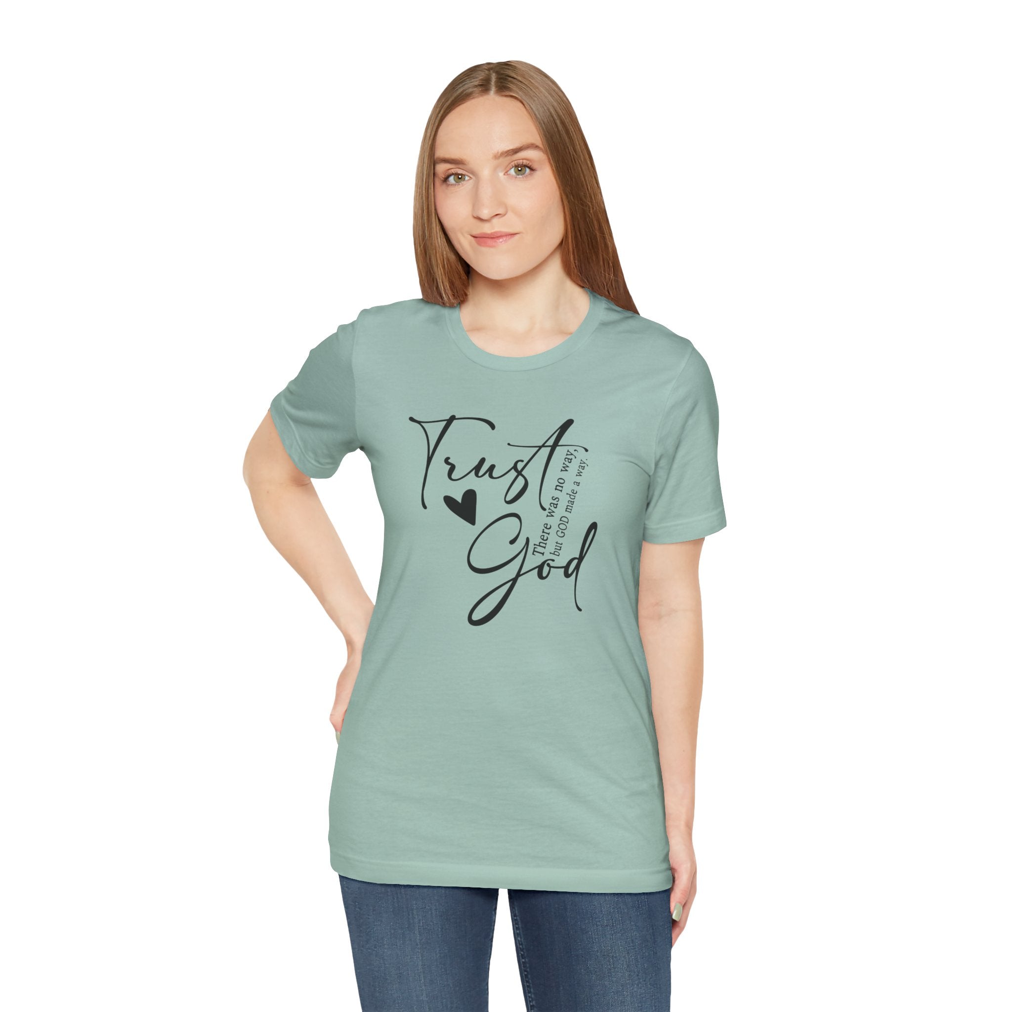 Faith Based Women's T-Shirt - "Trust God" | T-Shirt by atgodanddesigns