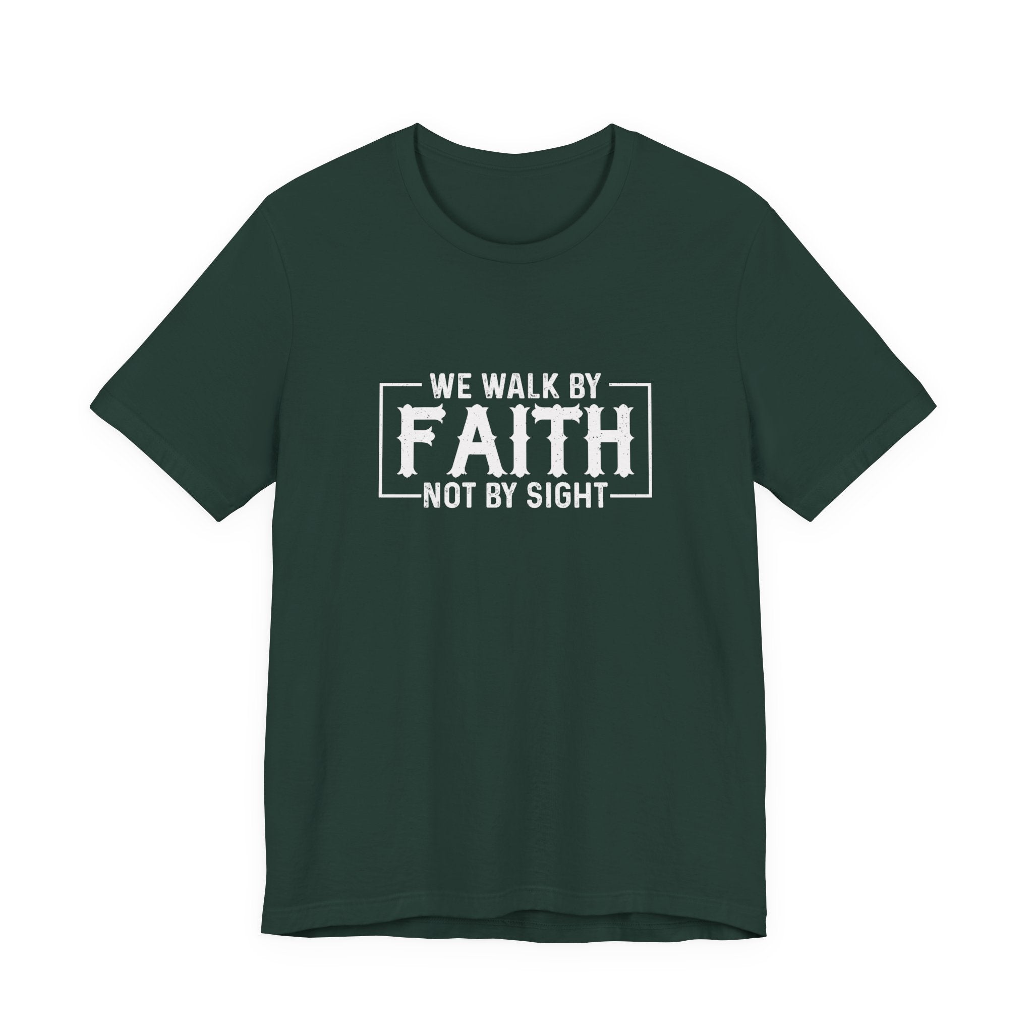 Faith Based Women's T-Shirt - We Walk By FAITH Not By Sight | T-Shirt by atgodanddesigns