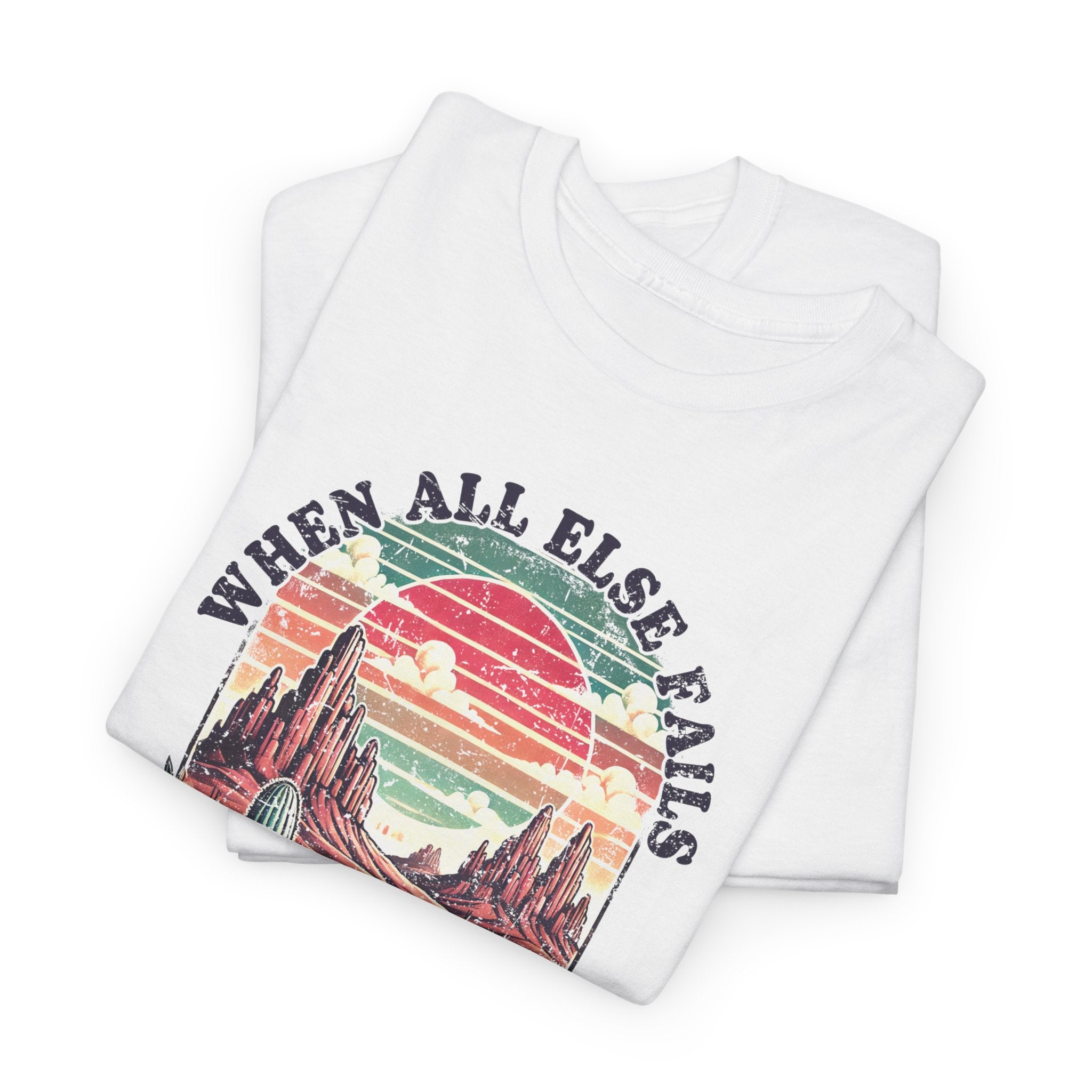 Faith Based Women's T-Shirt - When All Else Fails God Doesn't | T-Shirt by atgodanddesigns