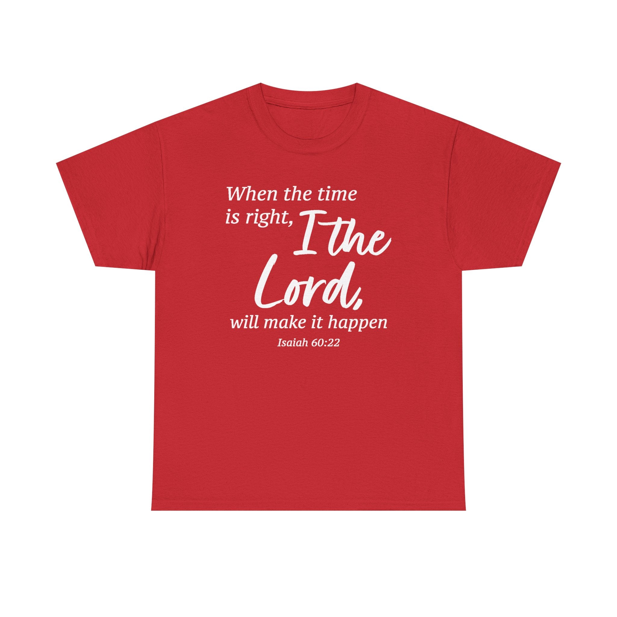 Faith Based Women's T-Shirt - When the timing is right | T-Shirt by atgodanddesigns