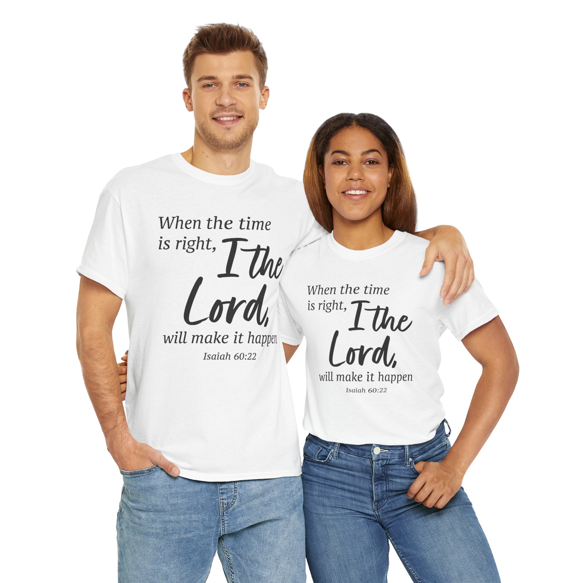 Faith Based Women's T-Shirt - When the timing is right | T-Shirt by atgodanddesigns