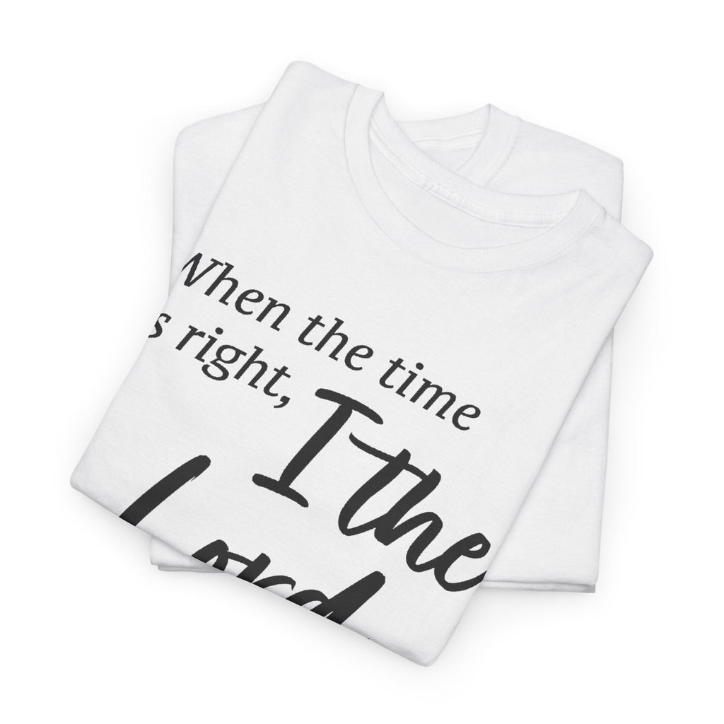 Faith Based Women's T-Shirt - When the timing is right | T-Shirt by atgodanddesigns