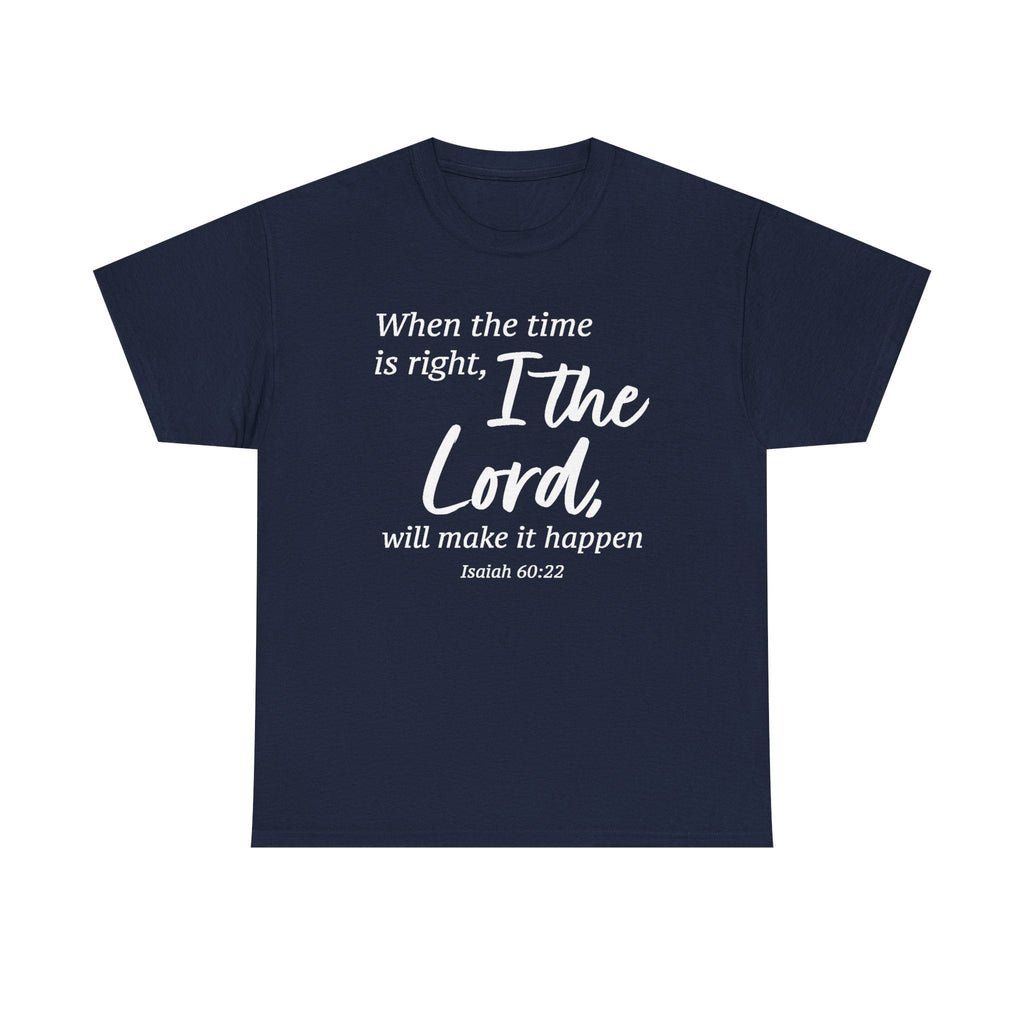 Faith Based Women's T-Shirt - When the timing is right | T-Shirt by atgodanddesigns
