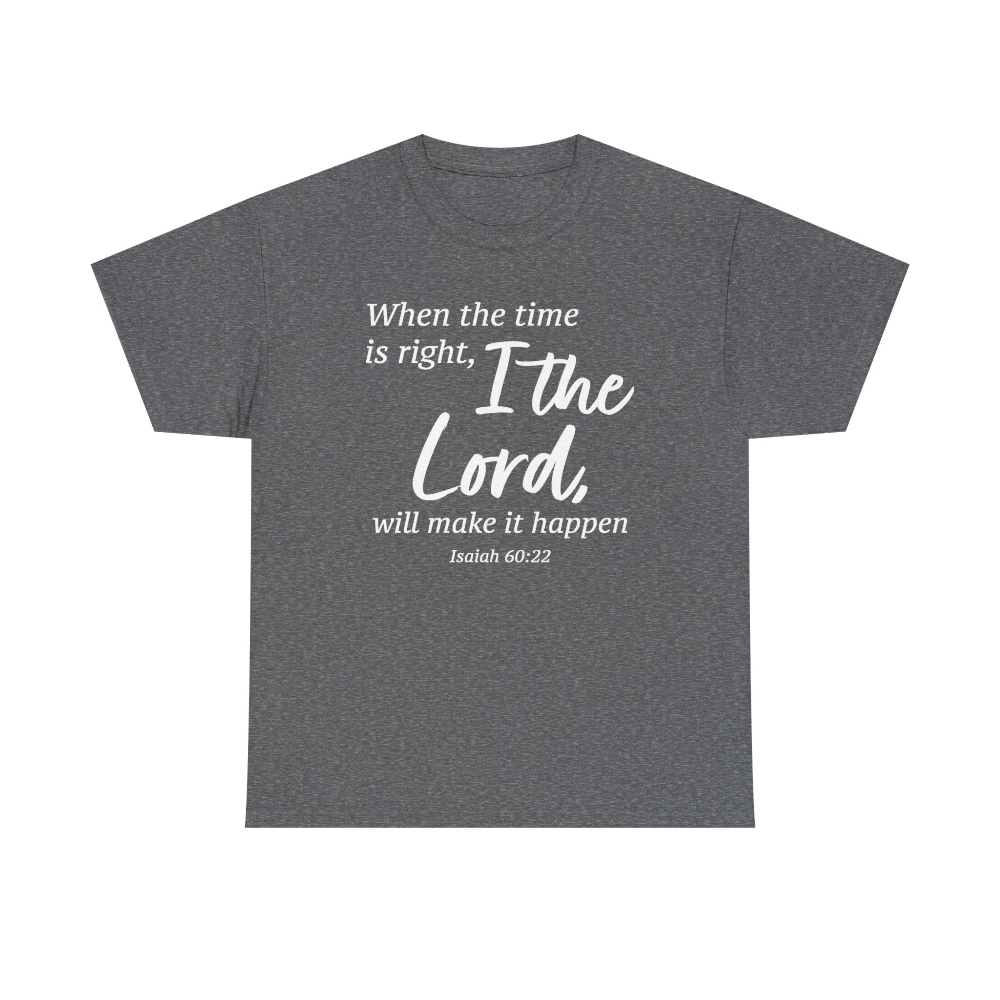 Faith Based Women's T-Shirt - When the timing is right | T-Shirt by atgodanddesigns