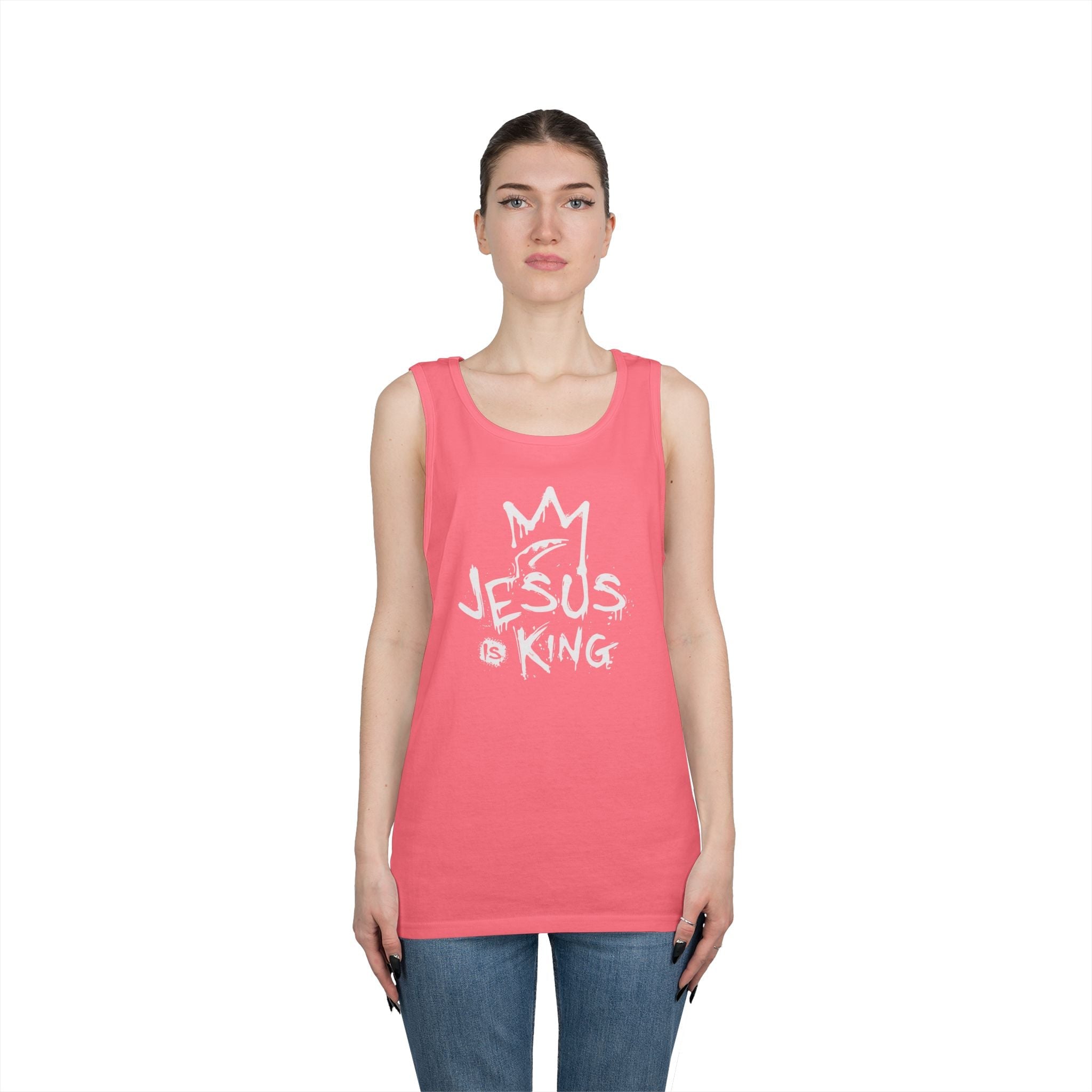 Faith Based Women's Tank - Jesus is King | Tank Top by atgodanddesigns