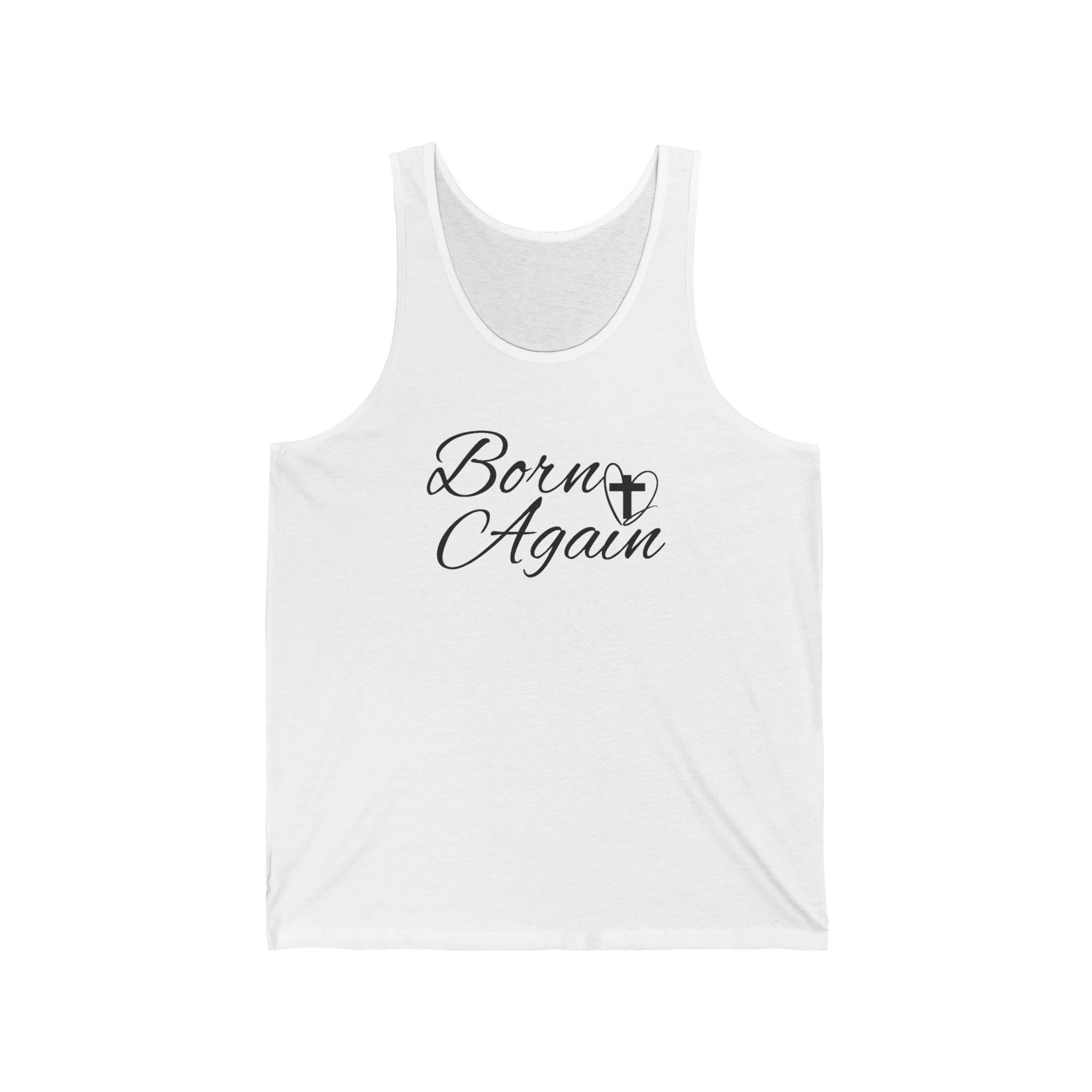 Faith Based Women's Tank Top - Born Again | Tank Top by atgodanddesigns