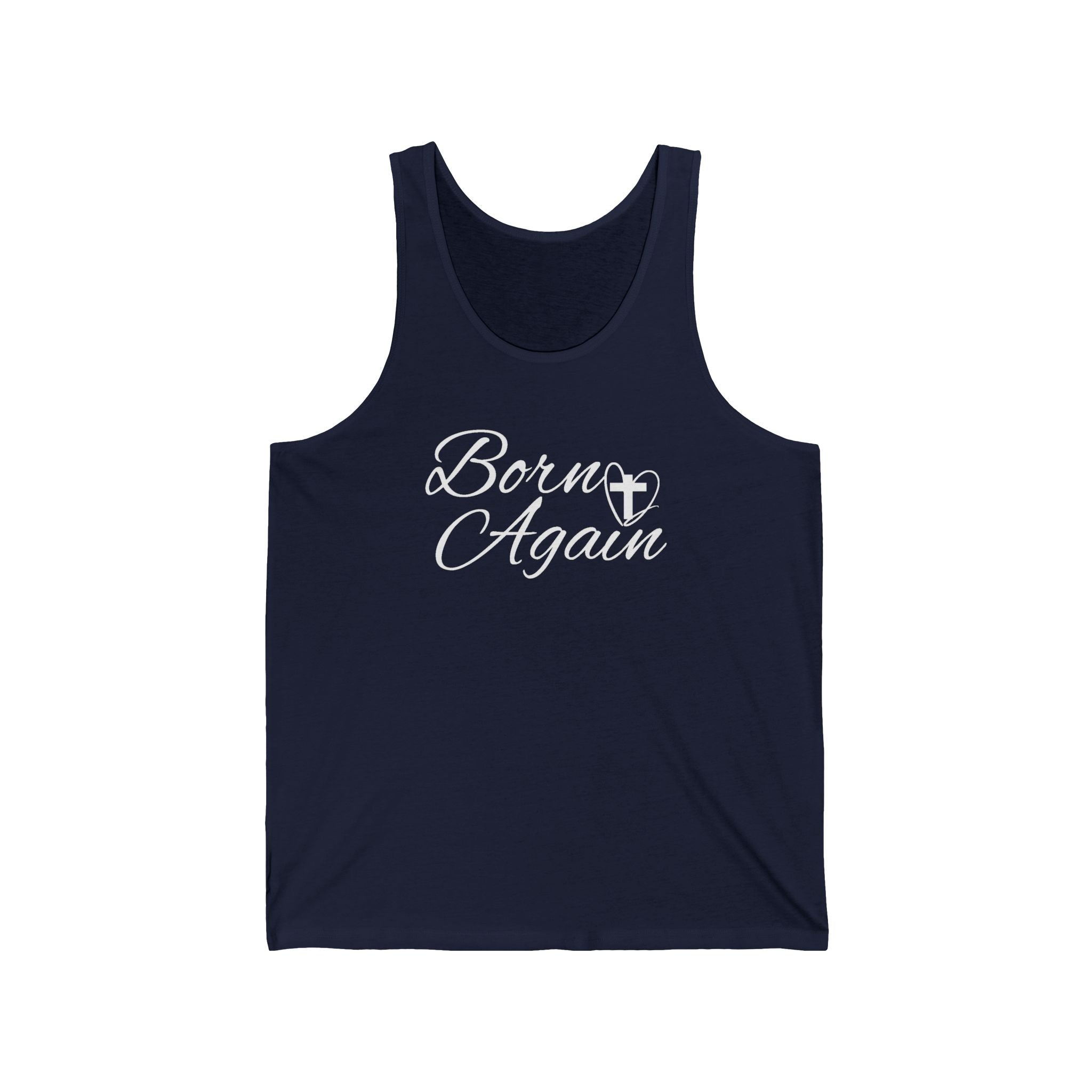Faith Based Women's Tank Top - Born Again | Tank Top by atgodanddesigns