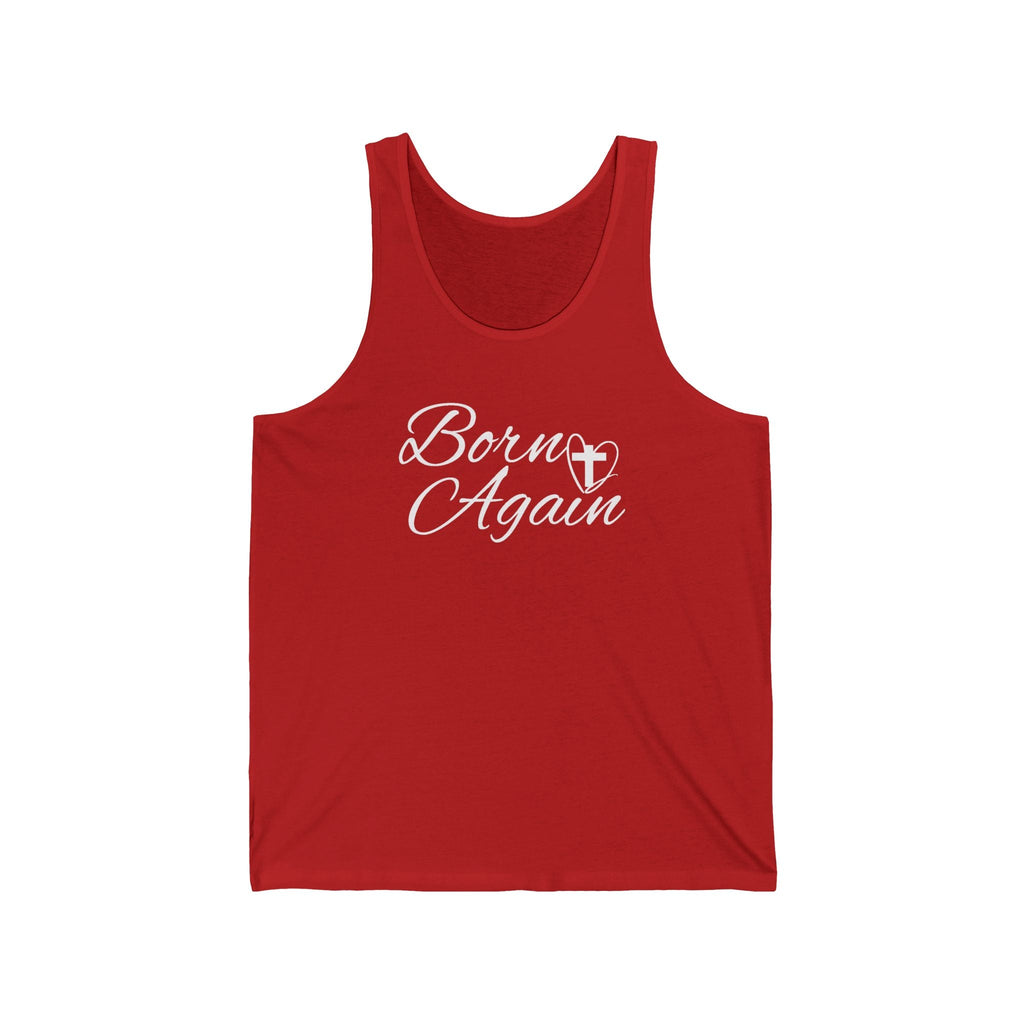 Faith Based Women's Tank Top - Born Again | Tank Top by atgodanddesigns