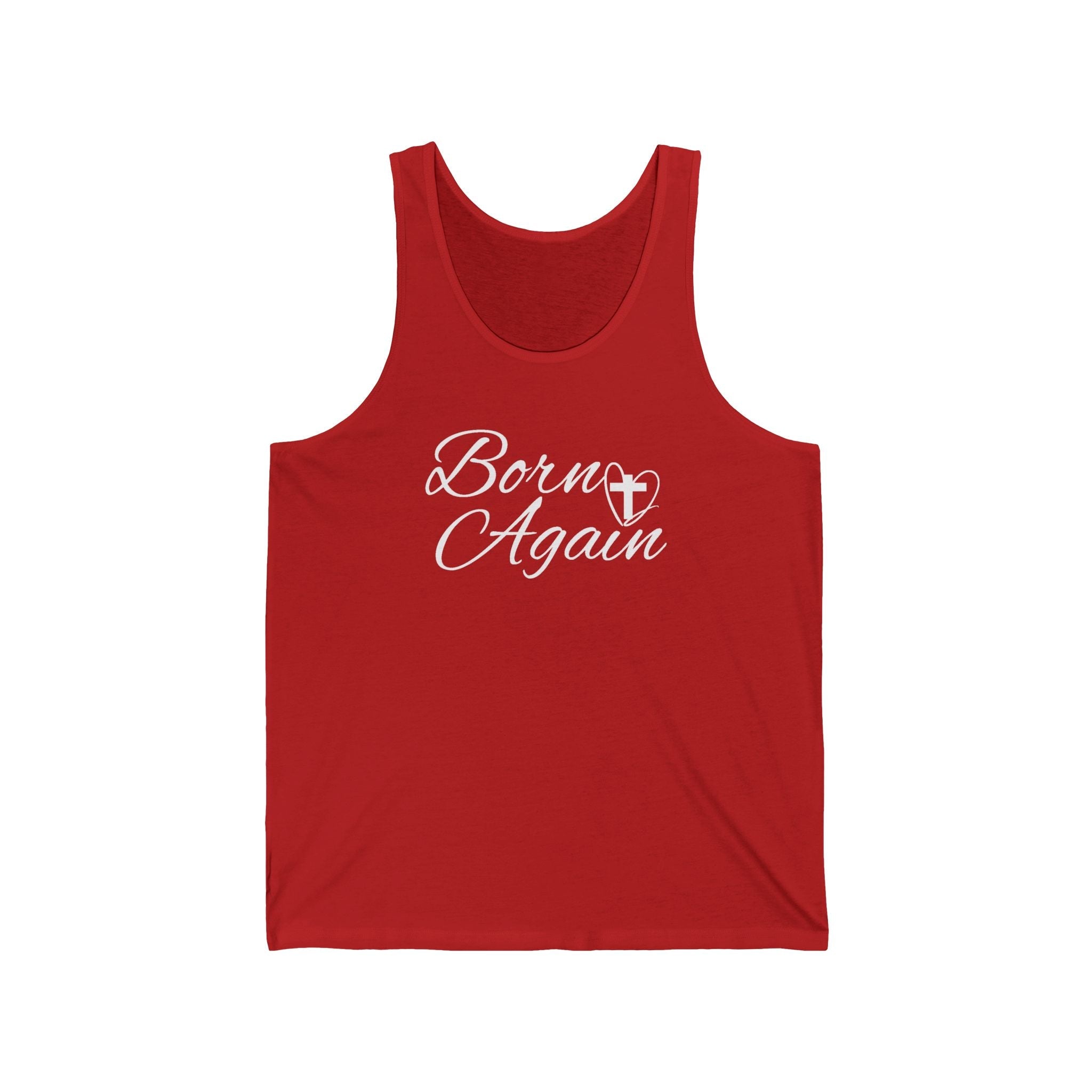 Faith Based Women's Tank Top - Born Again | Tank Top by atgodanddesigns