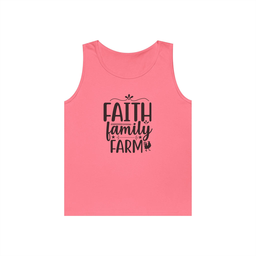 Faith Based Women's Tank Top - Faith, Family, Farm | Tank Top by atgodanddesigns