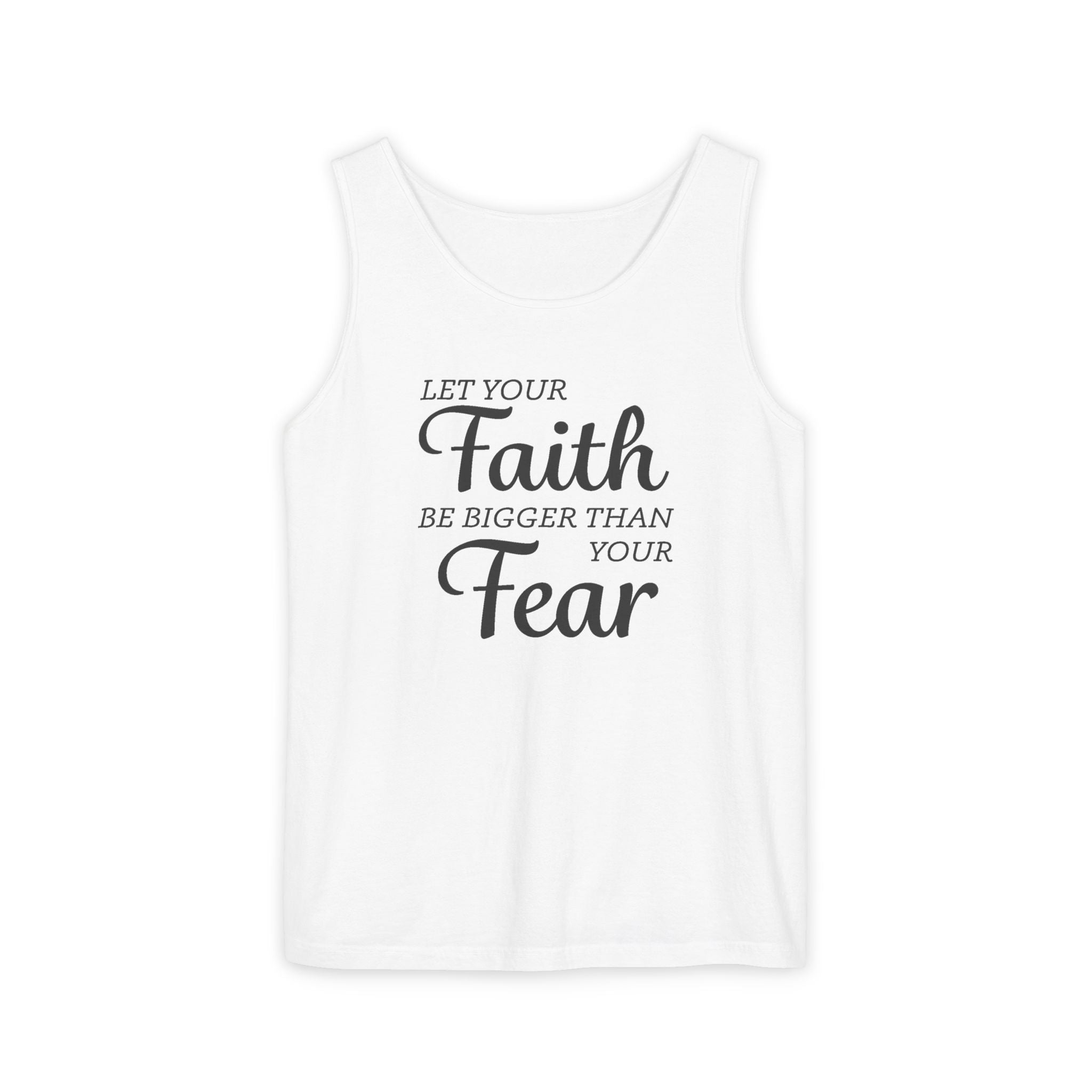 Faith Based Women's Tank Top - Faith Over Fear | Tank Top by atgodanddesigns