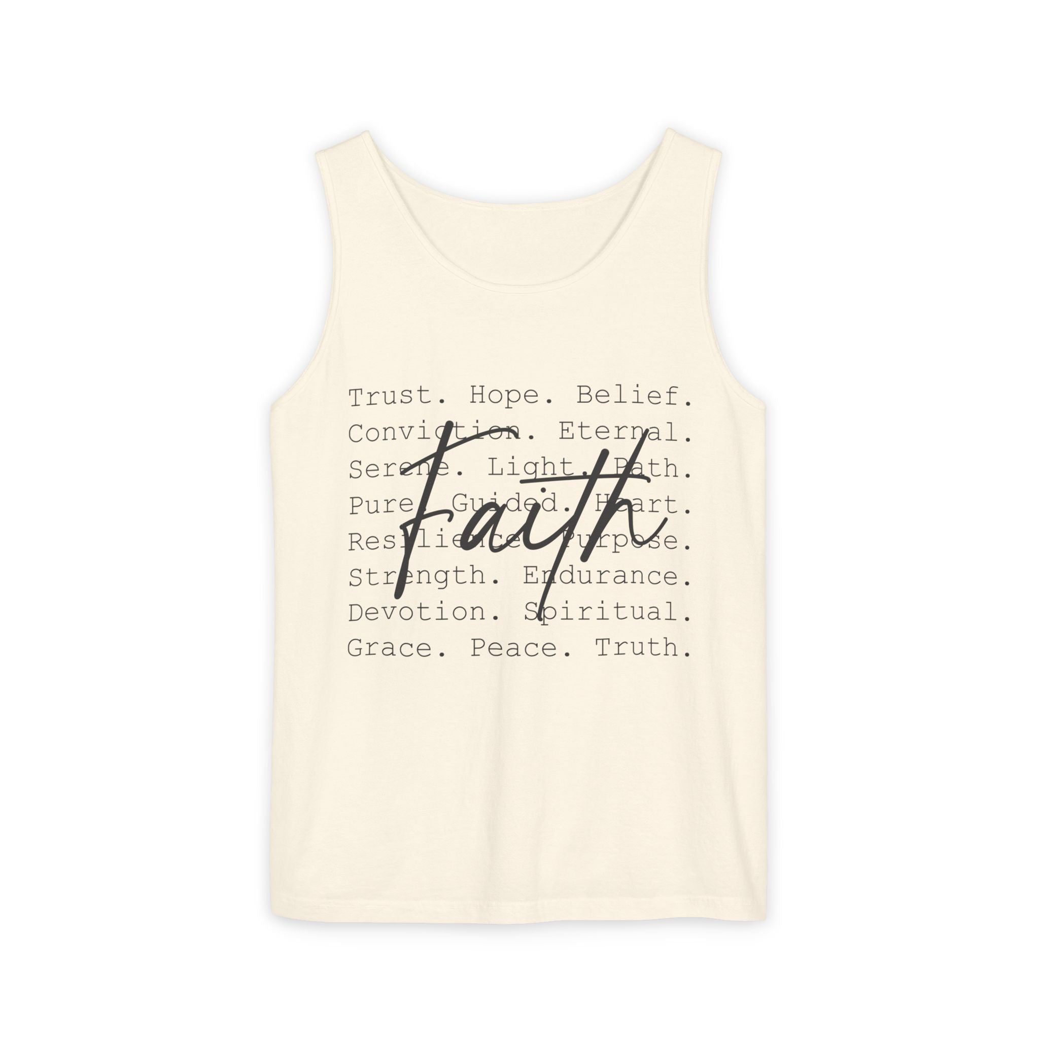 Faith Based Women's Tank Top - Faith Words | Tank Top by atgodanddesigns