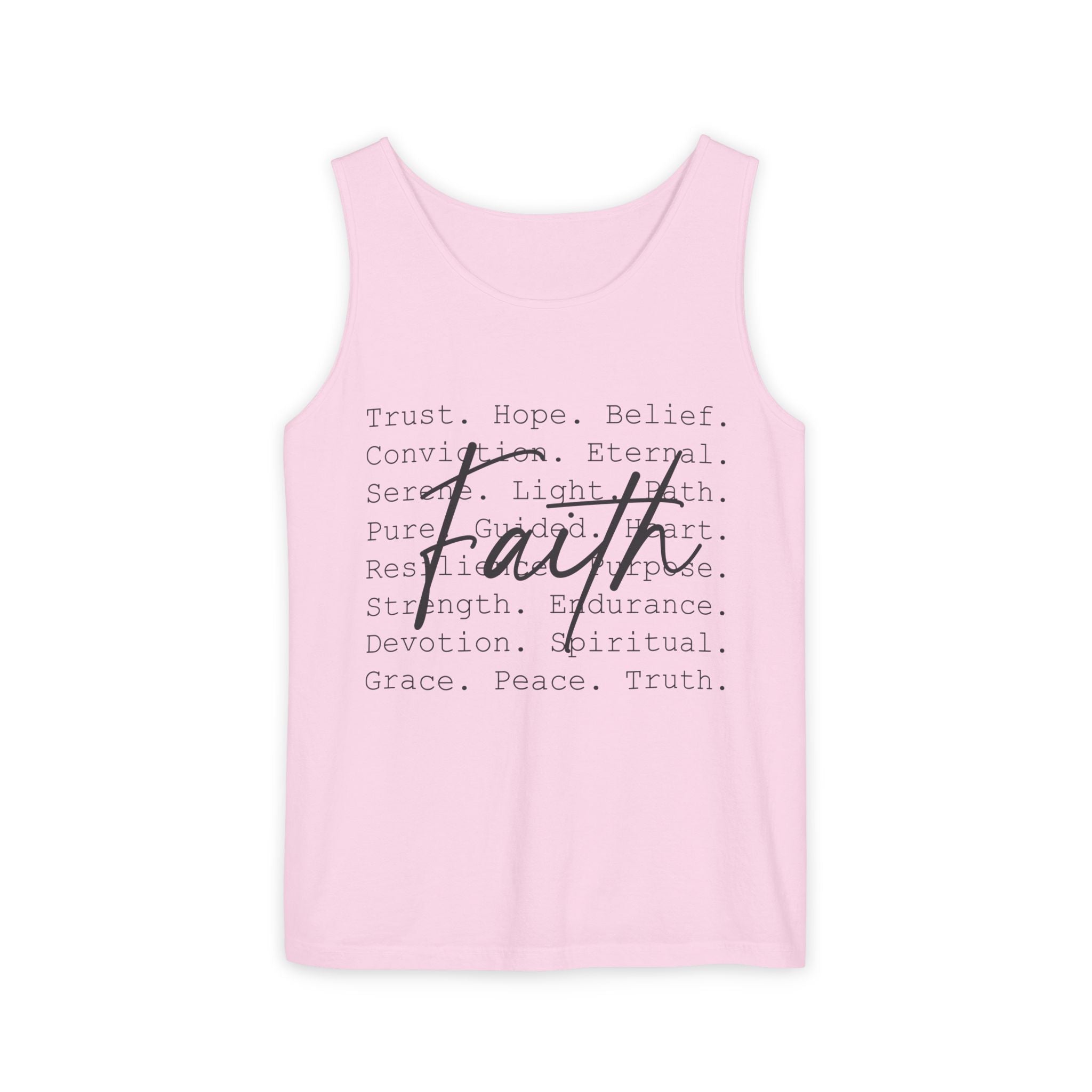Faith Based Women's Tank Top - Faith Words | Tank Top by atgodanddesigns
