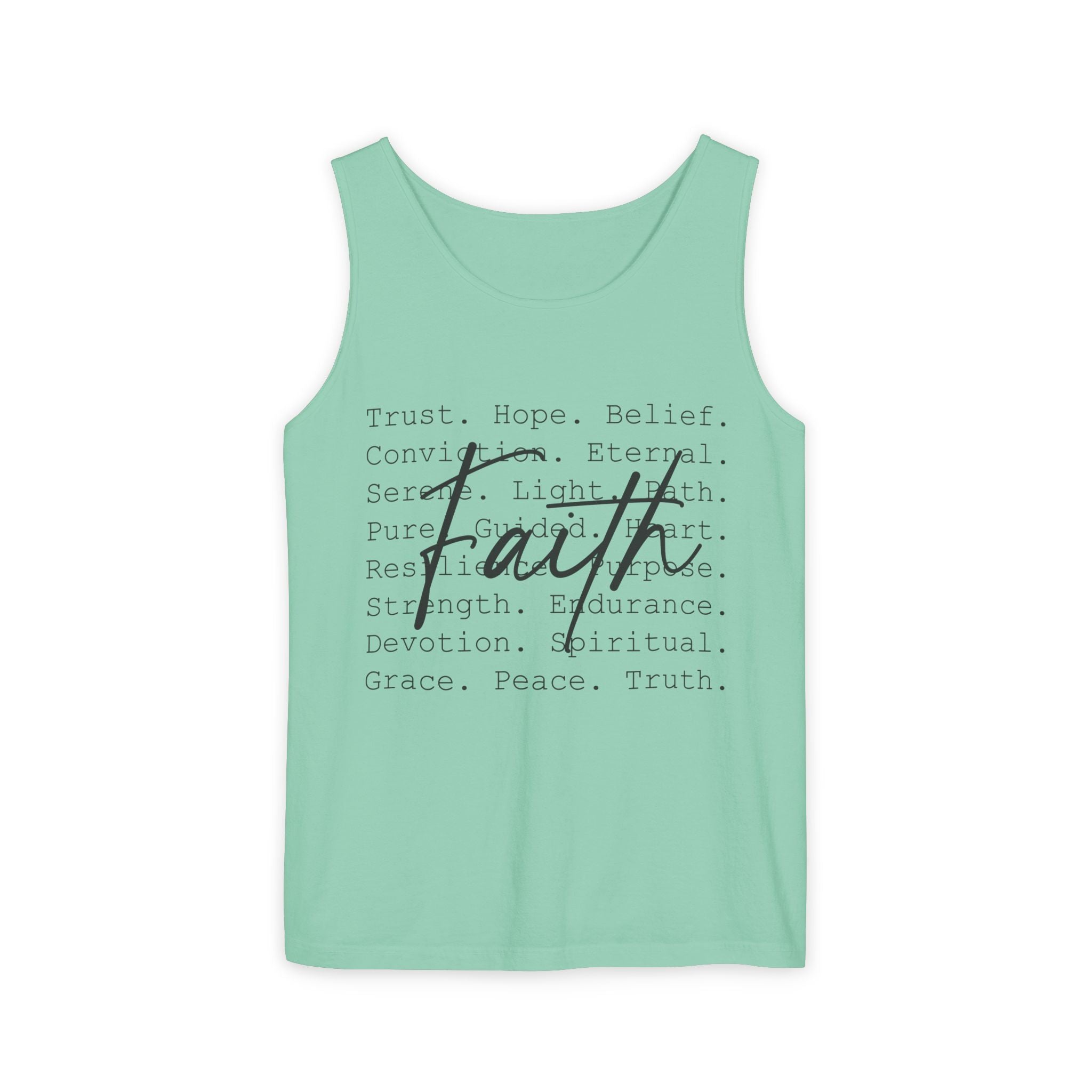 Faith Based Women's Tank Top - Faith Words | Tank Top by atgodanddesigns