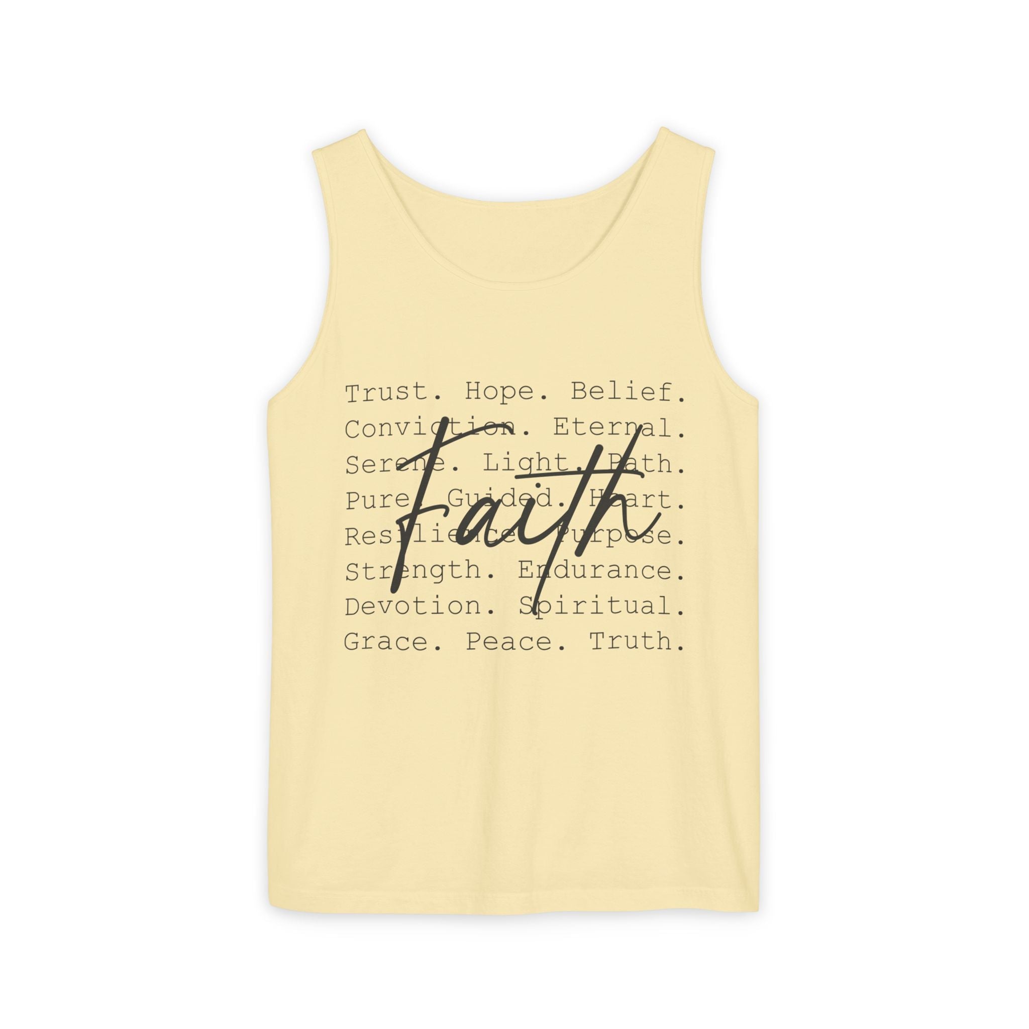 Faith Based Women's Tank Top - Faith Words | Tank Top by atgodanddesigns