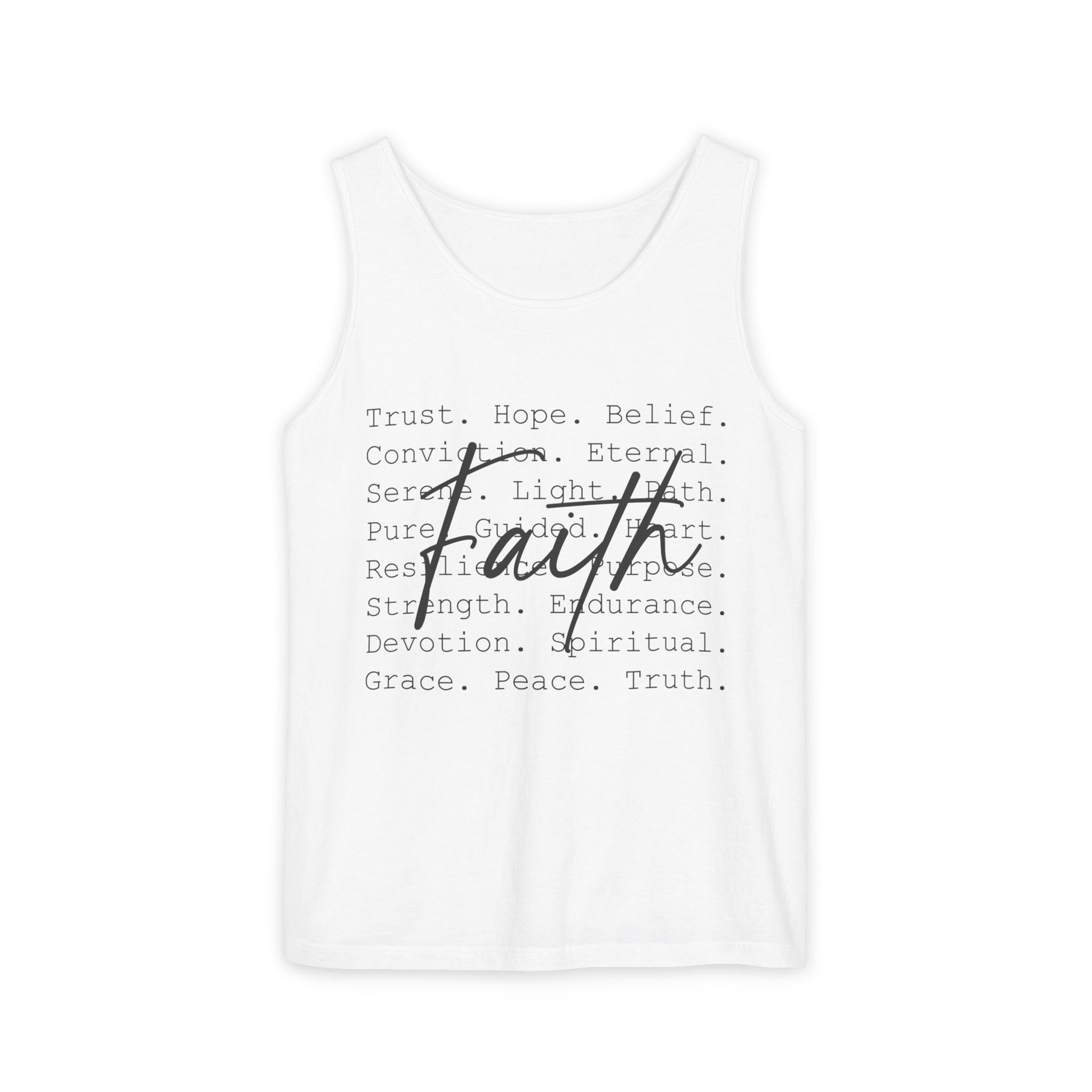 Faith Based Women's Tank Top - Faith Words | Tank Top by atgodanddesigns