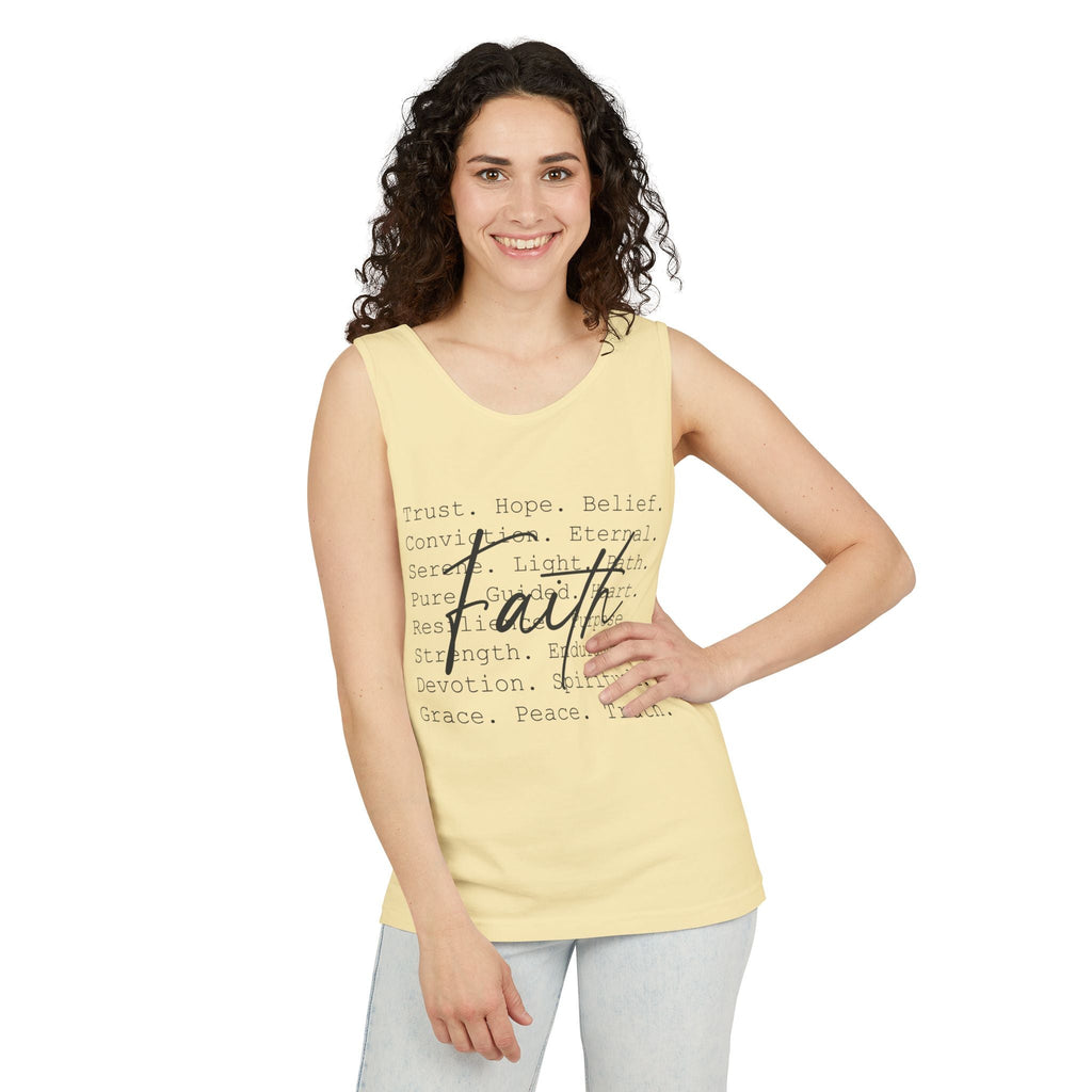 Faith Based Women's Tank Top - Faith Words | Tank Top by atgodanddesigns