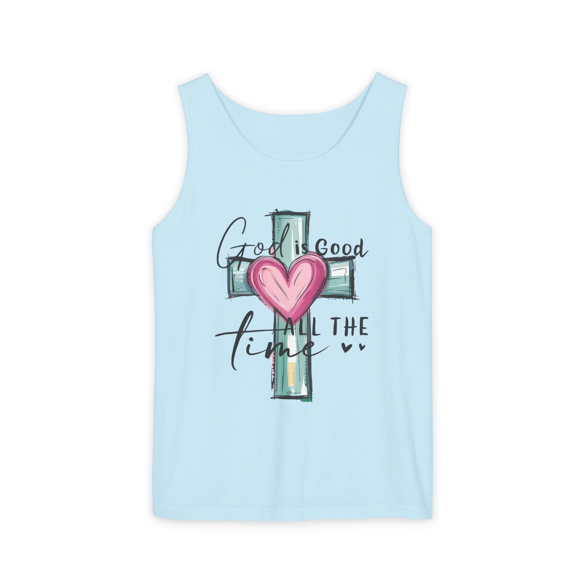 Faith Based Women's Tank Top - God Is Good All The Time | Tank Top by atgodanddesigns