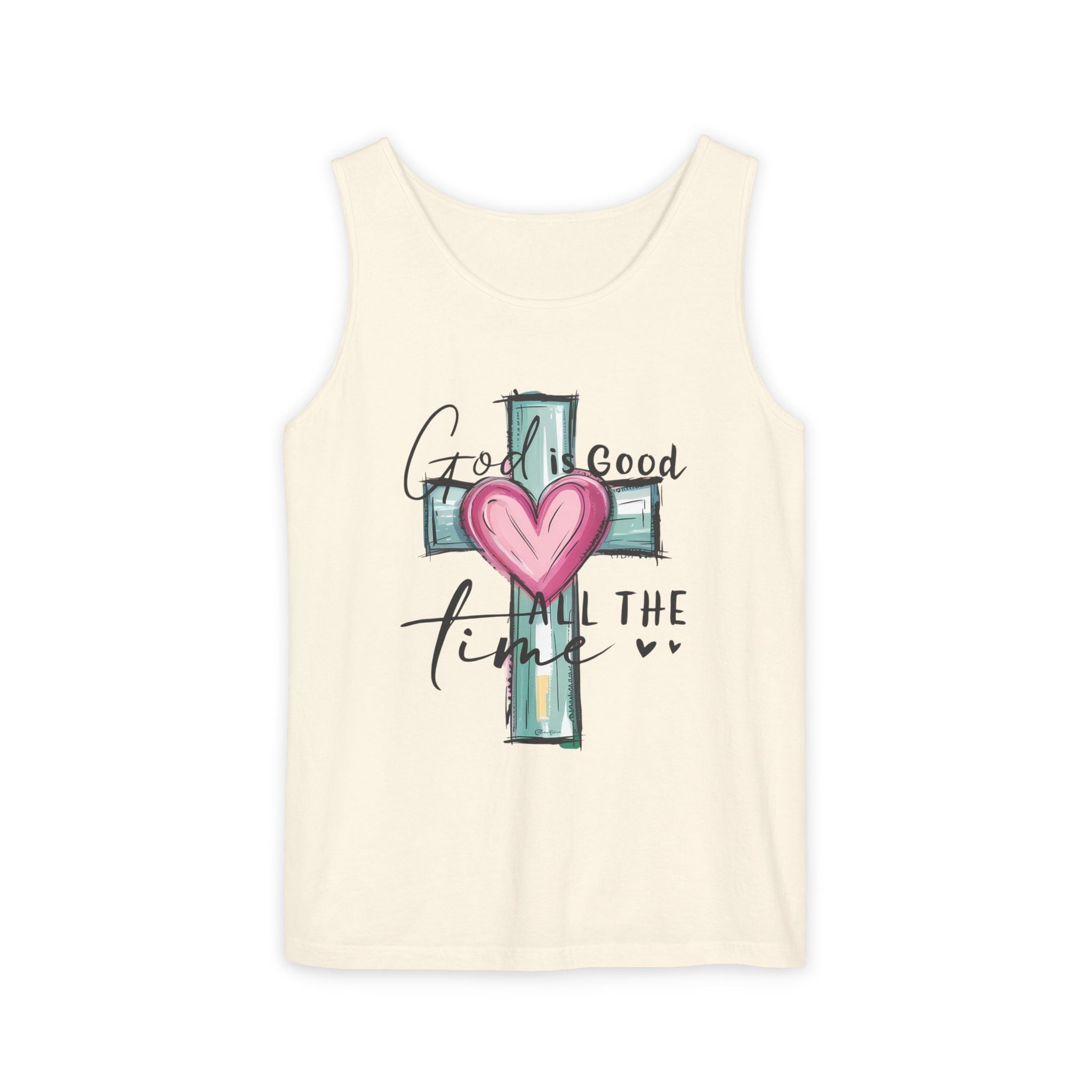 Faith Based Women's Tank Top - God Is Good All The Time | Tank Top by atgodanddesigns