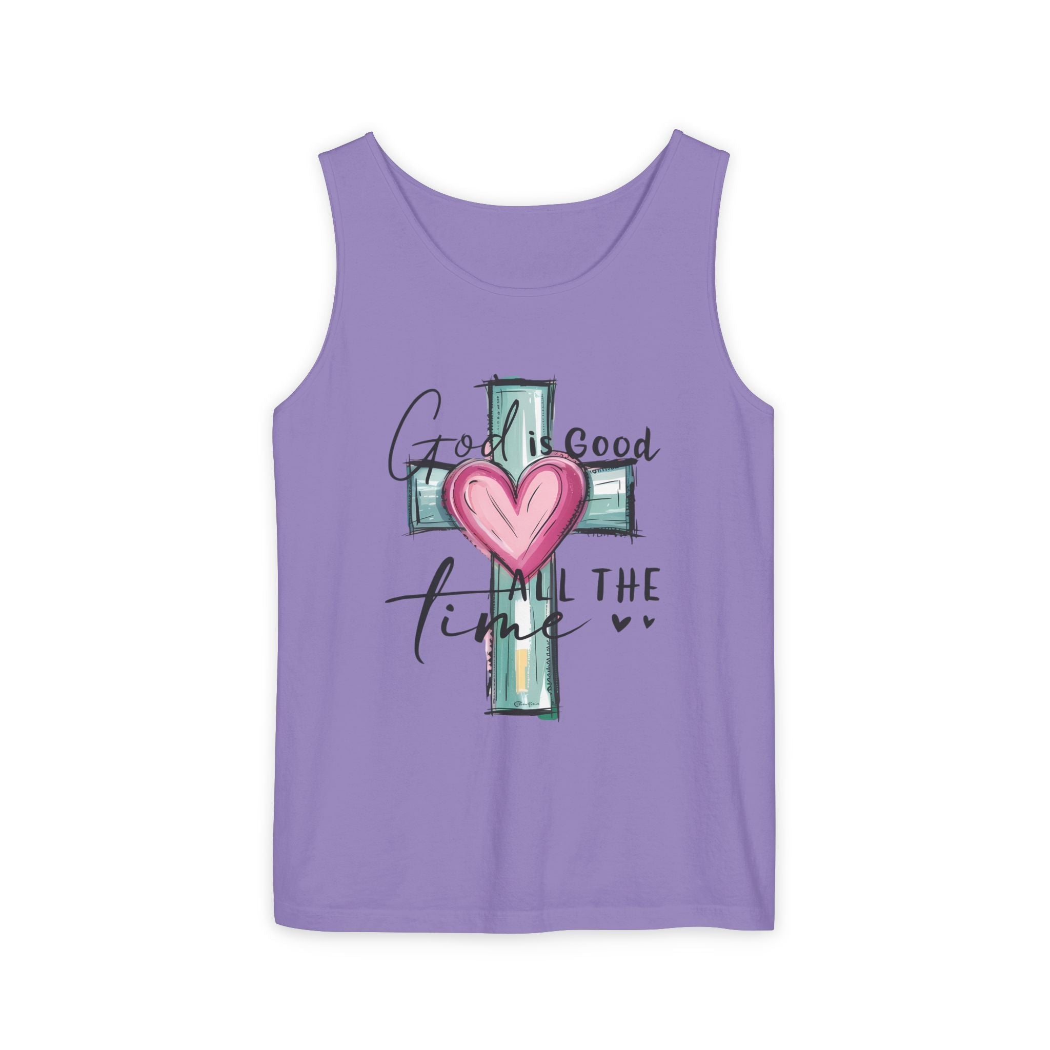 Faith Based Women's Tank Top - God Is Good All The Time | Tank Top by atgodanddesigns