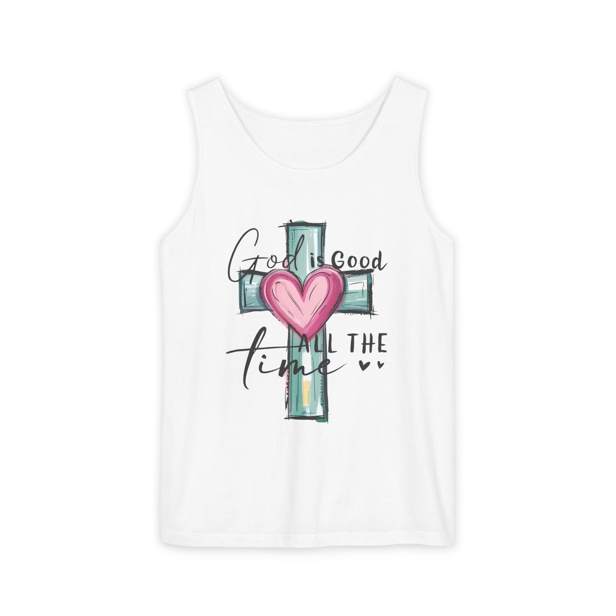 Faith Based Women's Tank Top - God Is Good All The Time | Tank Top by atgodanddesigns