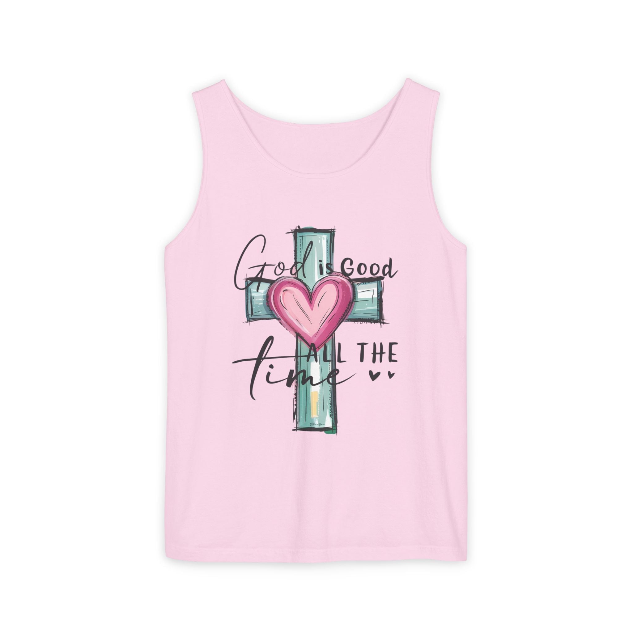 Faith Based Women's Tank Top - God Is Good All The Time | Tank Top by atgodanddesigns
