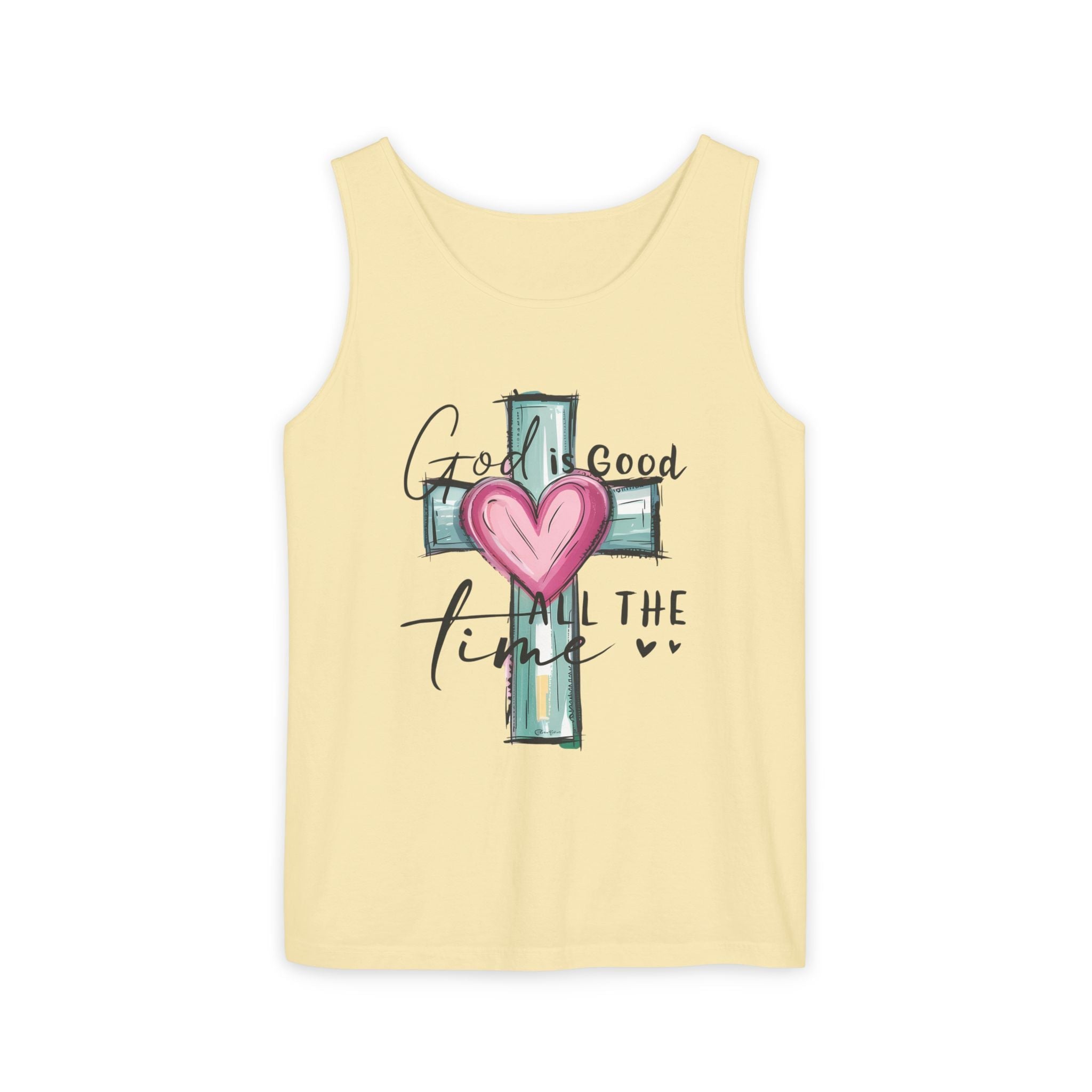 Faith Based Women's Tank Top - God Is Good All The Time | Tank Top by atgodanddesigns
