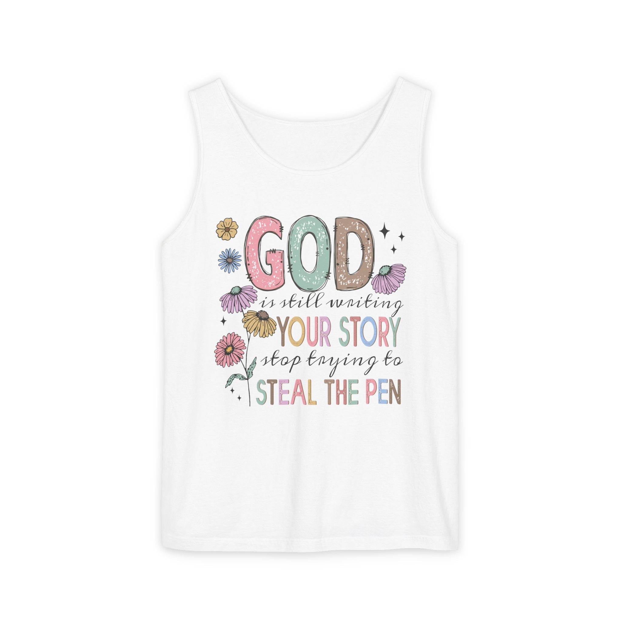 Faith Based Women's Tank Top - God Is Still Writing Your Story | Tank Top by atgodanddesigns