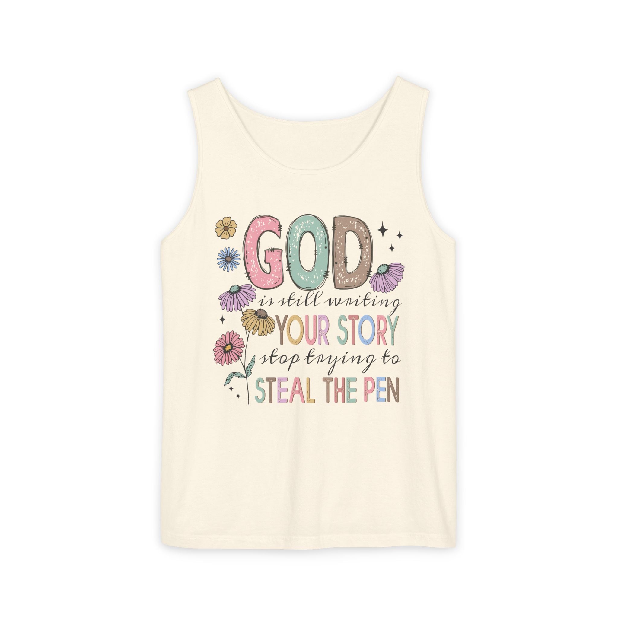 Faith Based Women's Tank Top - God Is Still Writing Your Story | Tank Top by atgodanddesigns