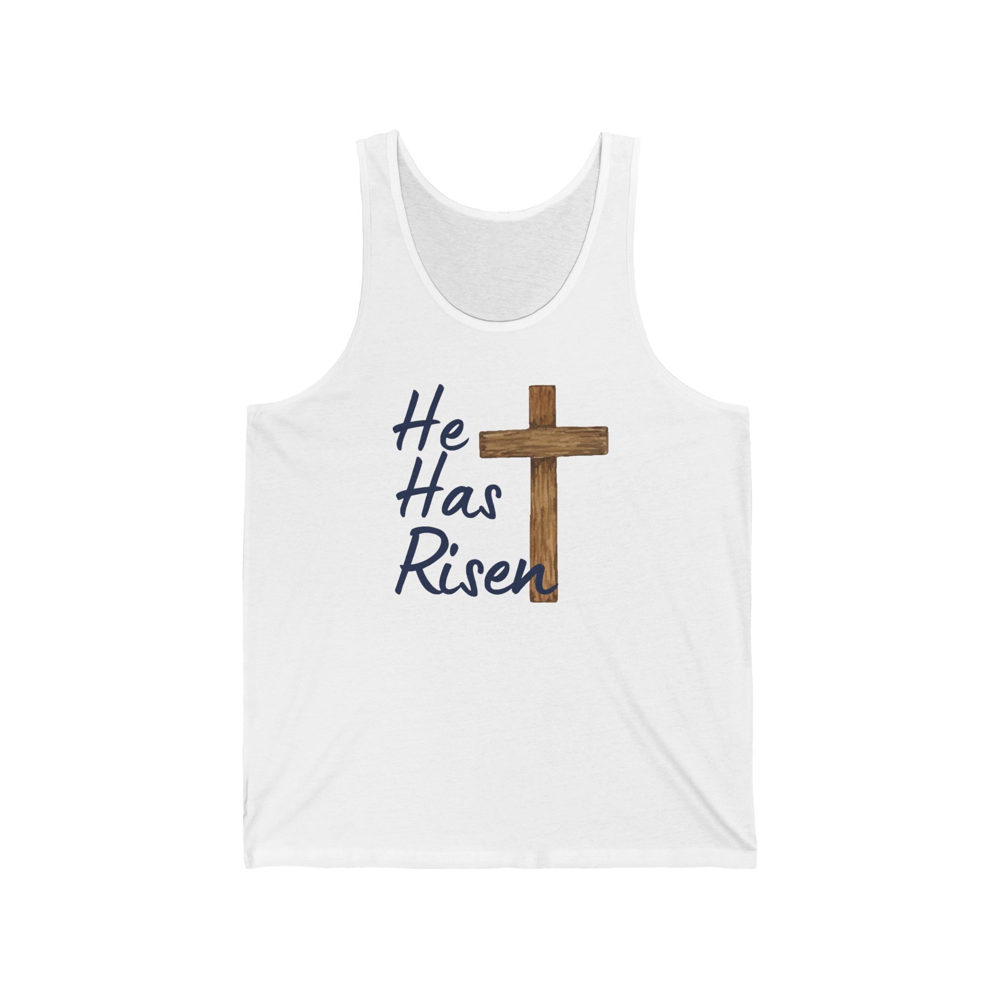 Faith Based Women's Tank Top - He Has Risen | Tank Top by atgodanddesigns
