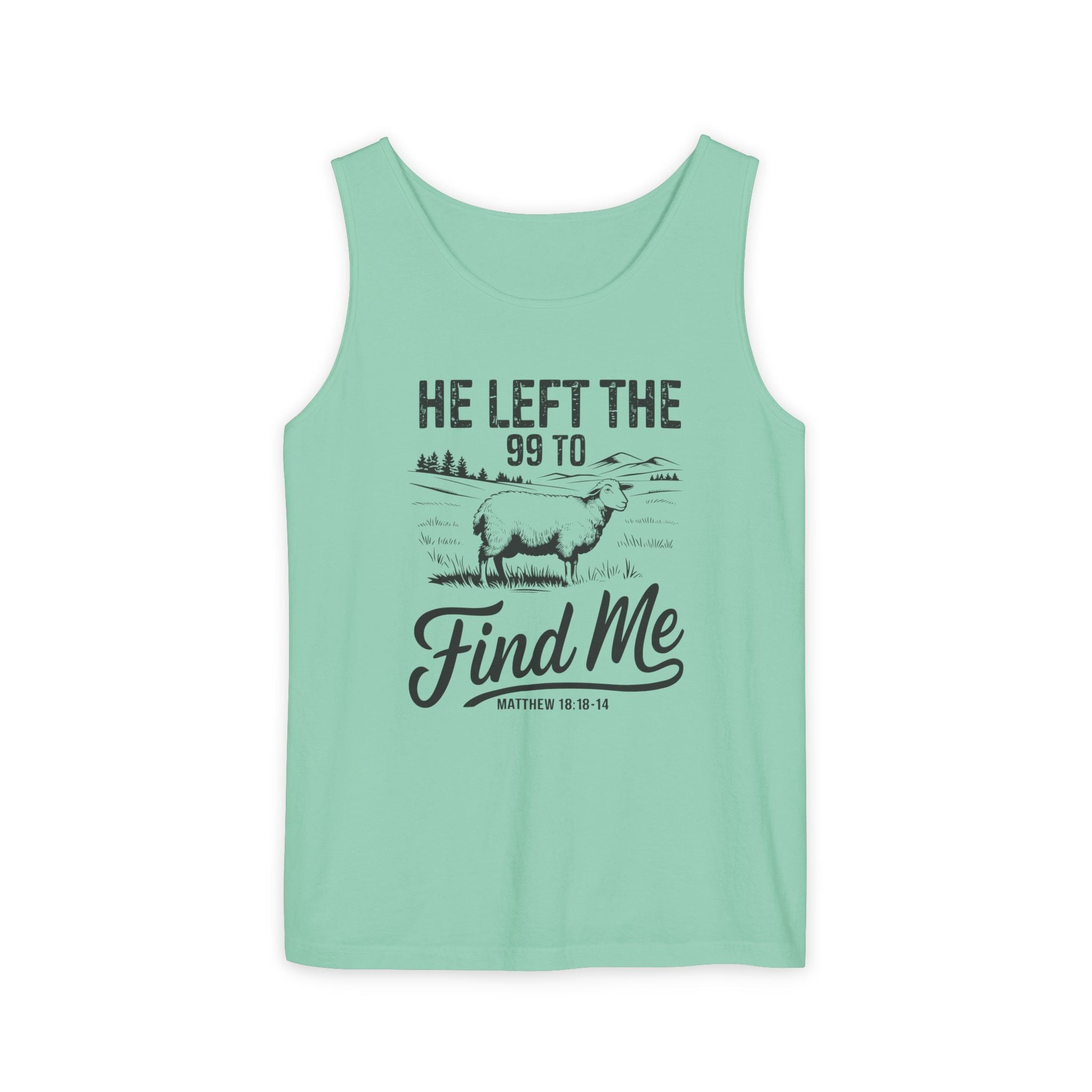 Faith Based Women's Tank Top - He Left The 99 To Find Me | Tank Top by atgodanddesigns