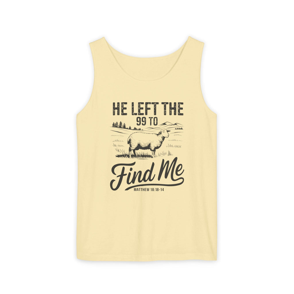 Faith Based Women's Tank Top - He Left The 99 To Find Me | Tank Top by atgodanddesigns