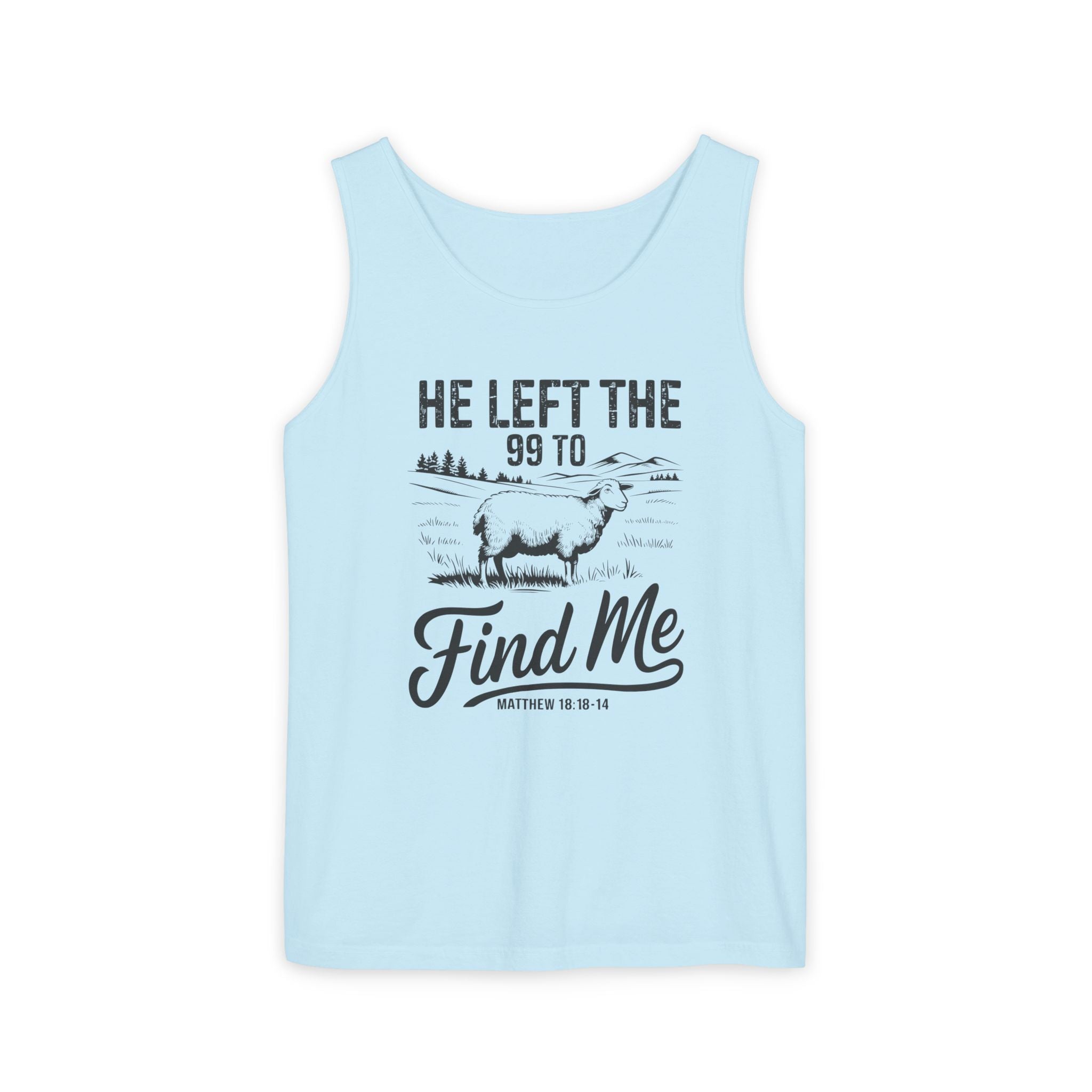 Faith Based Women's Tank Top - He Left The 99 To Find Me | Tank Top by atgodanddesigns